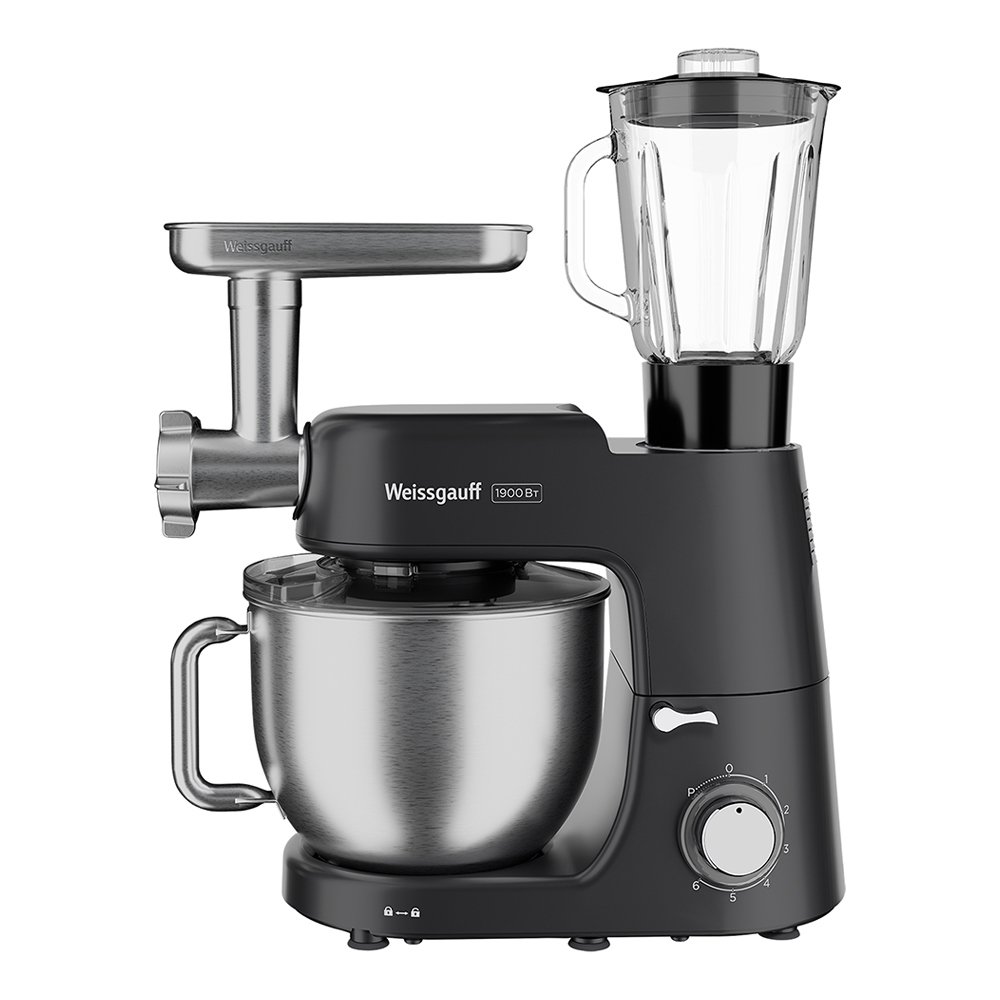 Изображение товара Многофункциональный кухонный комбайн Weissgauff WKM 790 MPB 1900 Вт 7 литров