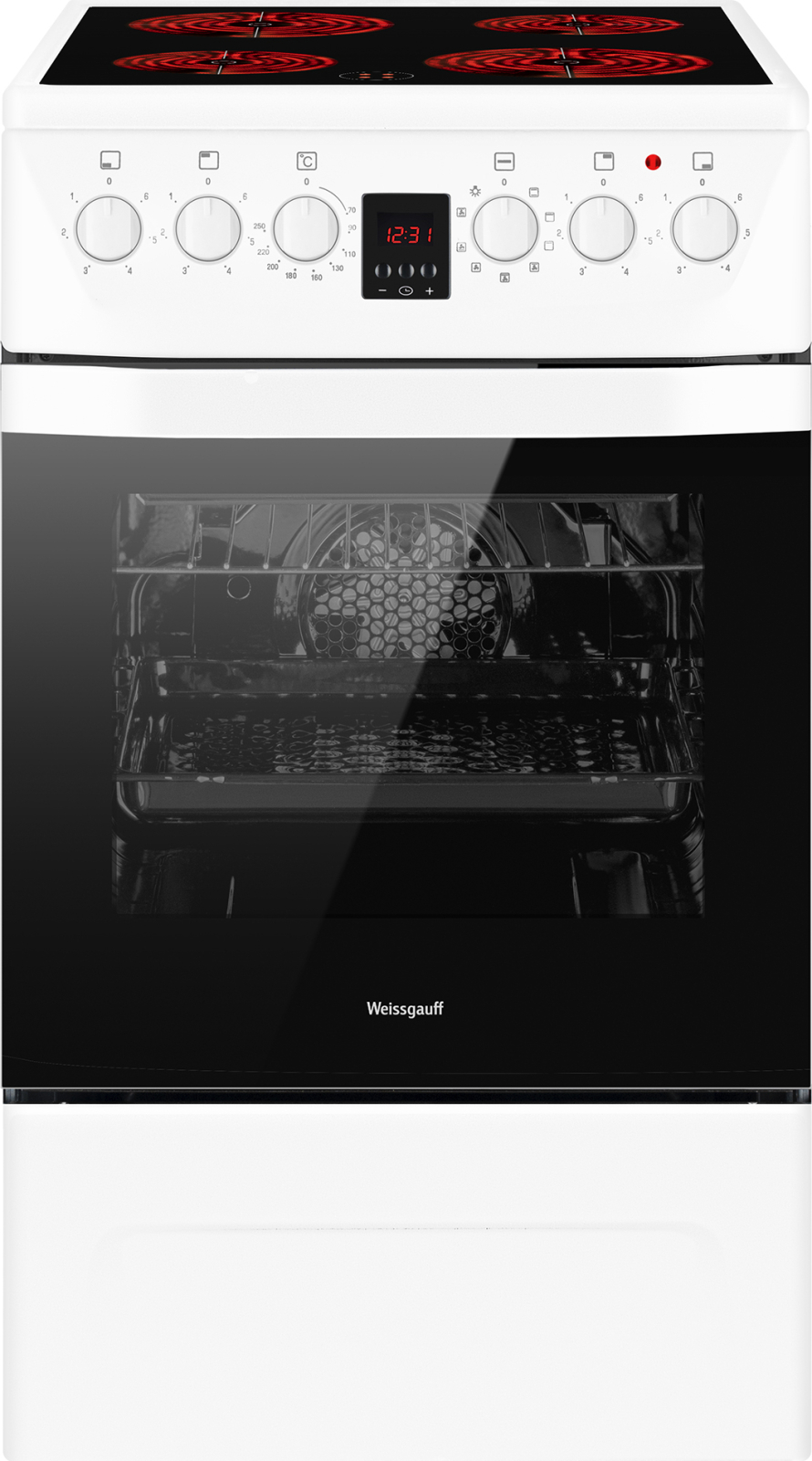 Изображение товара Электрическая плита с духовкой Weissgauff WES 2V16 WE Premium Line