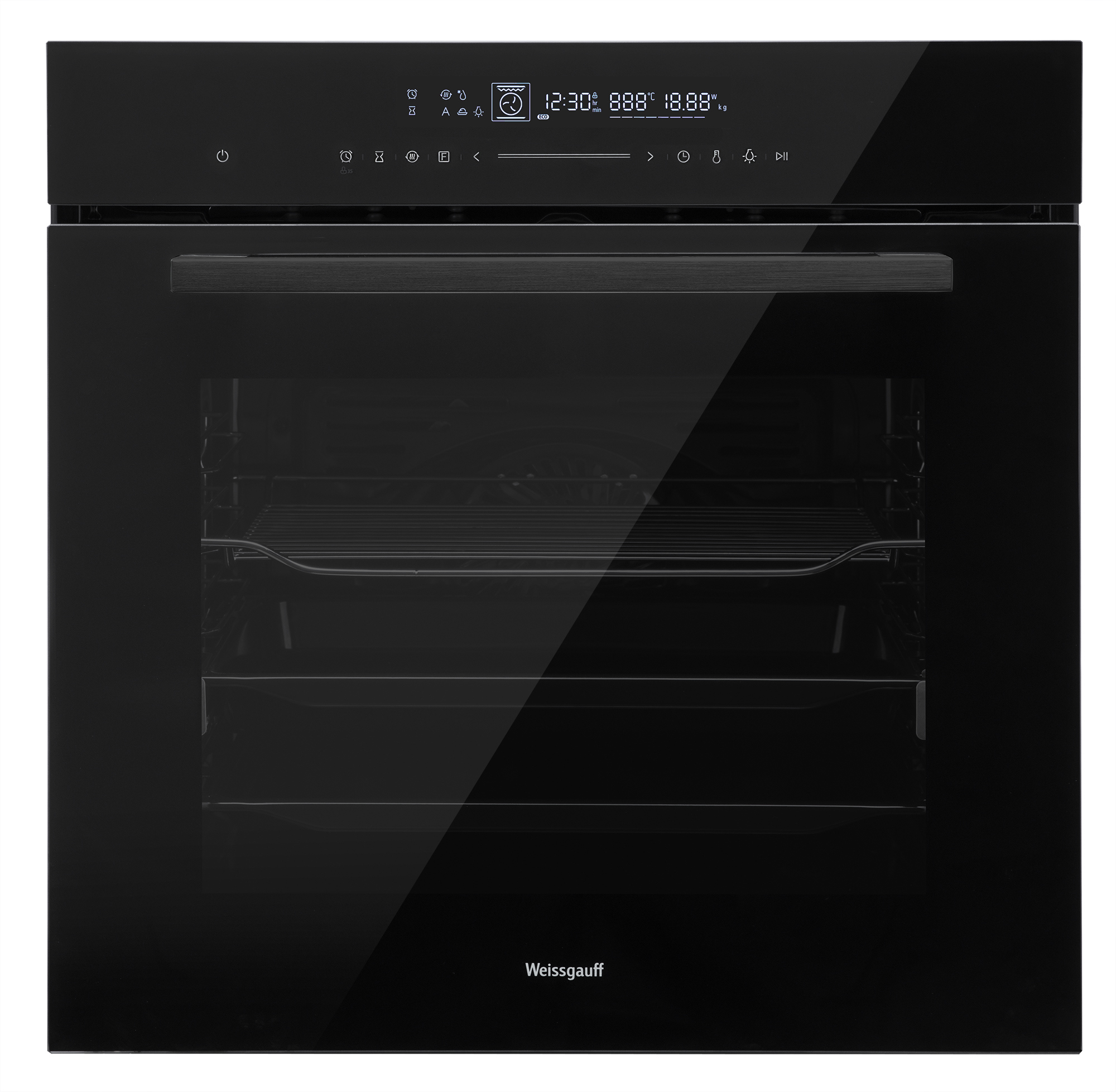 Изображение товара Встраиваемый духовой шкаф Weissgauff 791 Sdb Black Edition 60x59.60x56.60 см цвет черный