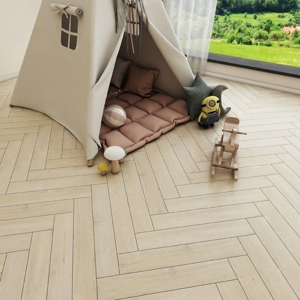 Изображение товара Ламинат Alpine Floor Herringbone 12 ёлка LF105-03 Дуб Лацио 34 класс толщина 12 мм с фаской 1.32 м², цена за упаковку
