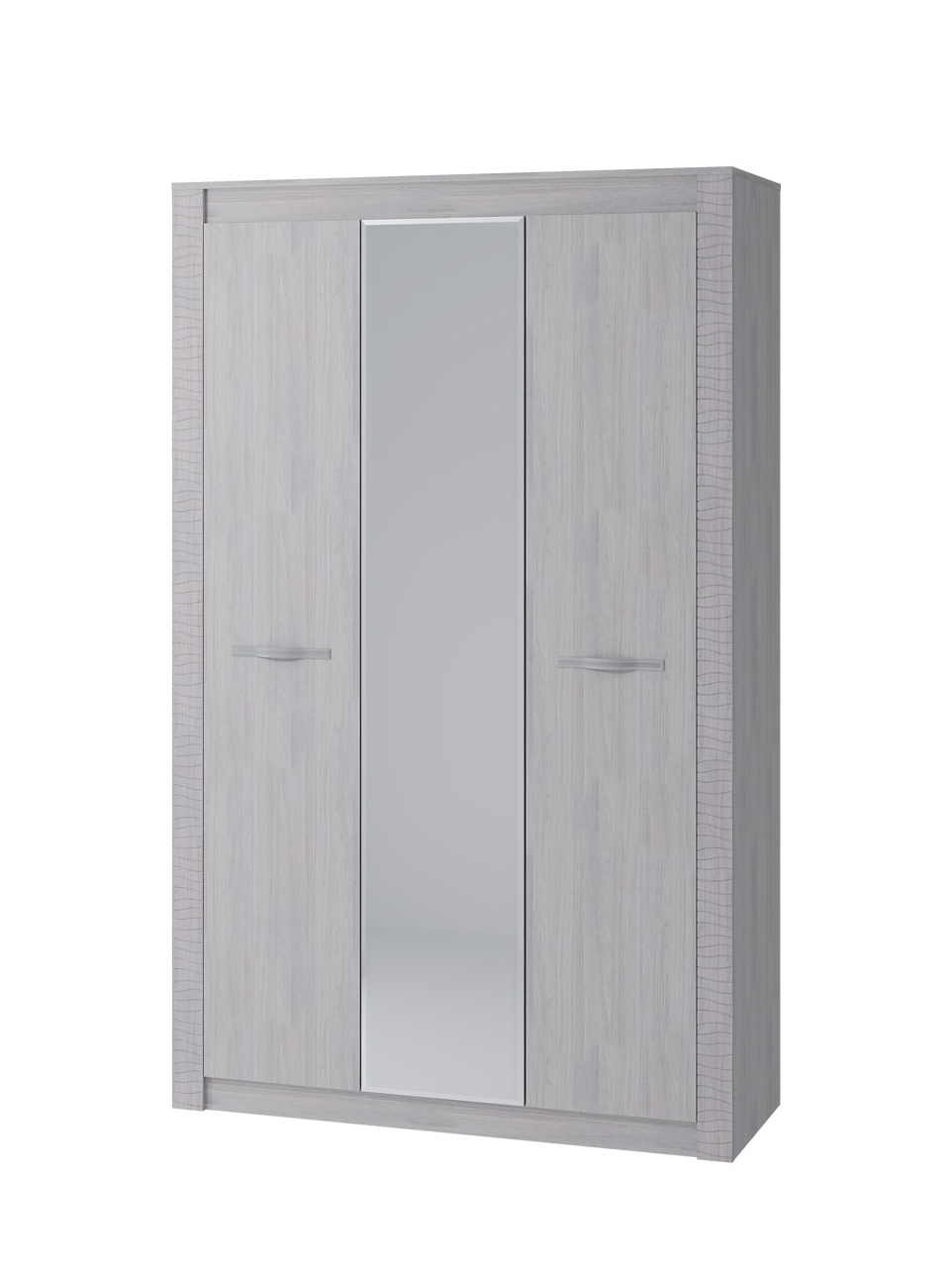 Изображение товара Шкаф распашной BTS Монако с зеркалом 136x220x51 см белый Ясень