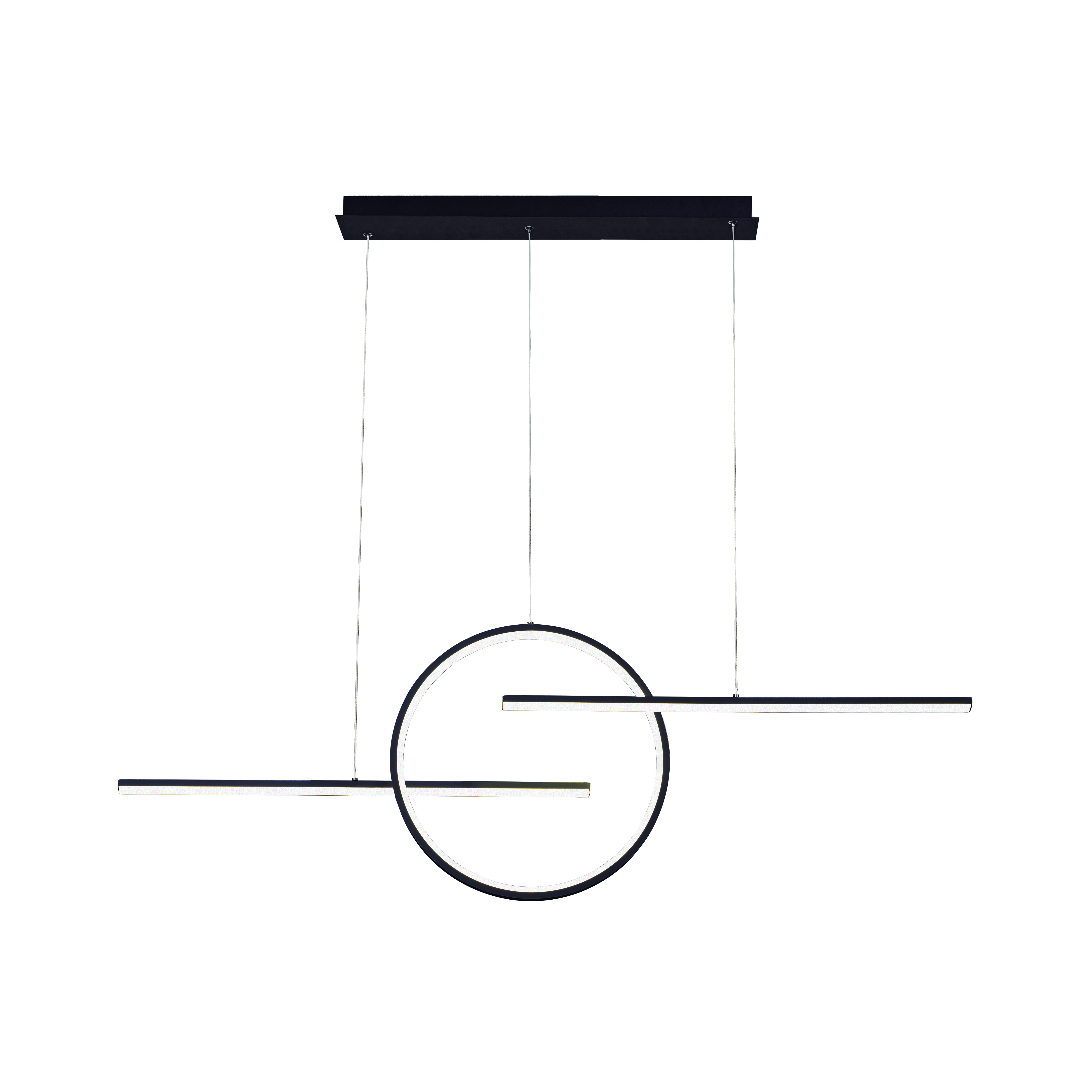 Изображение товара Люстра подвесная светодиодная Mantra Kitesurf 8205 13 м² черный стиль минимализм