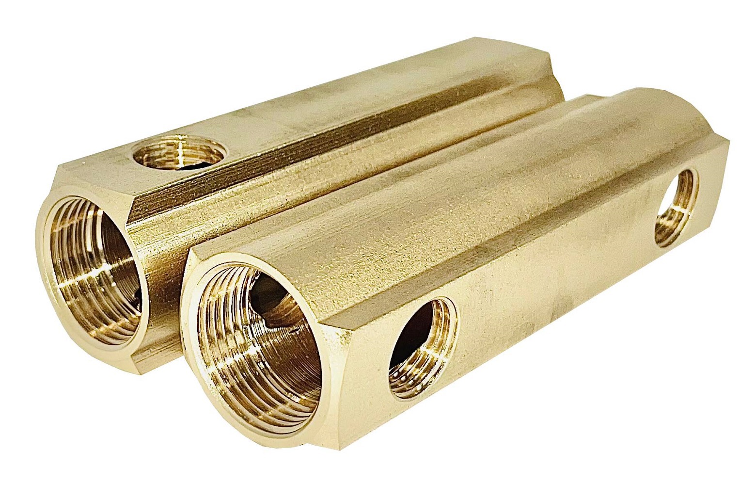 Изображение товара Коллектор распределительный Апогей 422060 1x1/2 дюйма латунь для отопления и водоснабжения