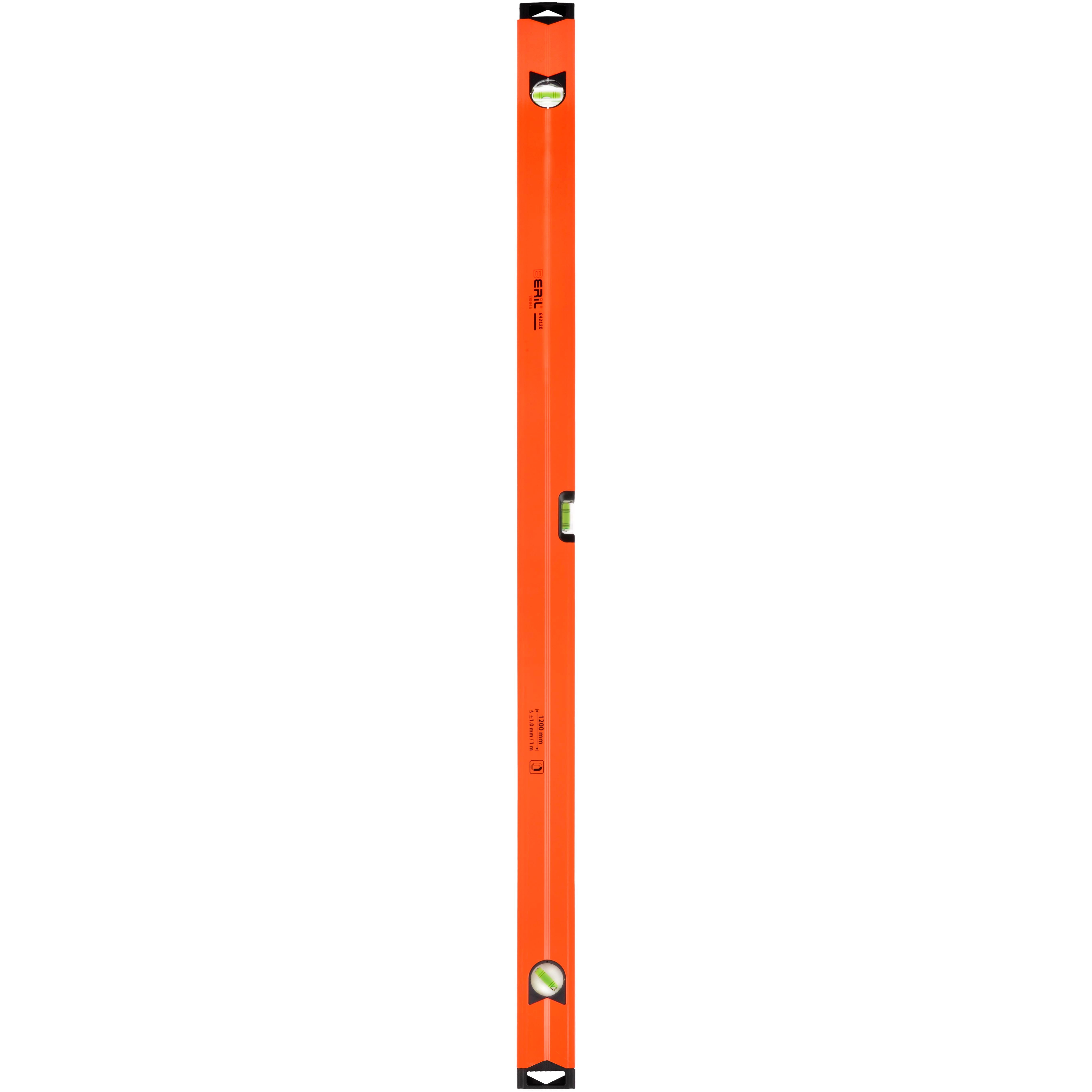 Изображение товара Уровень пузырьковый алюминиевый Beril 642120 3 глазка 1200 мм