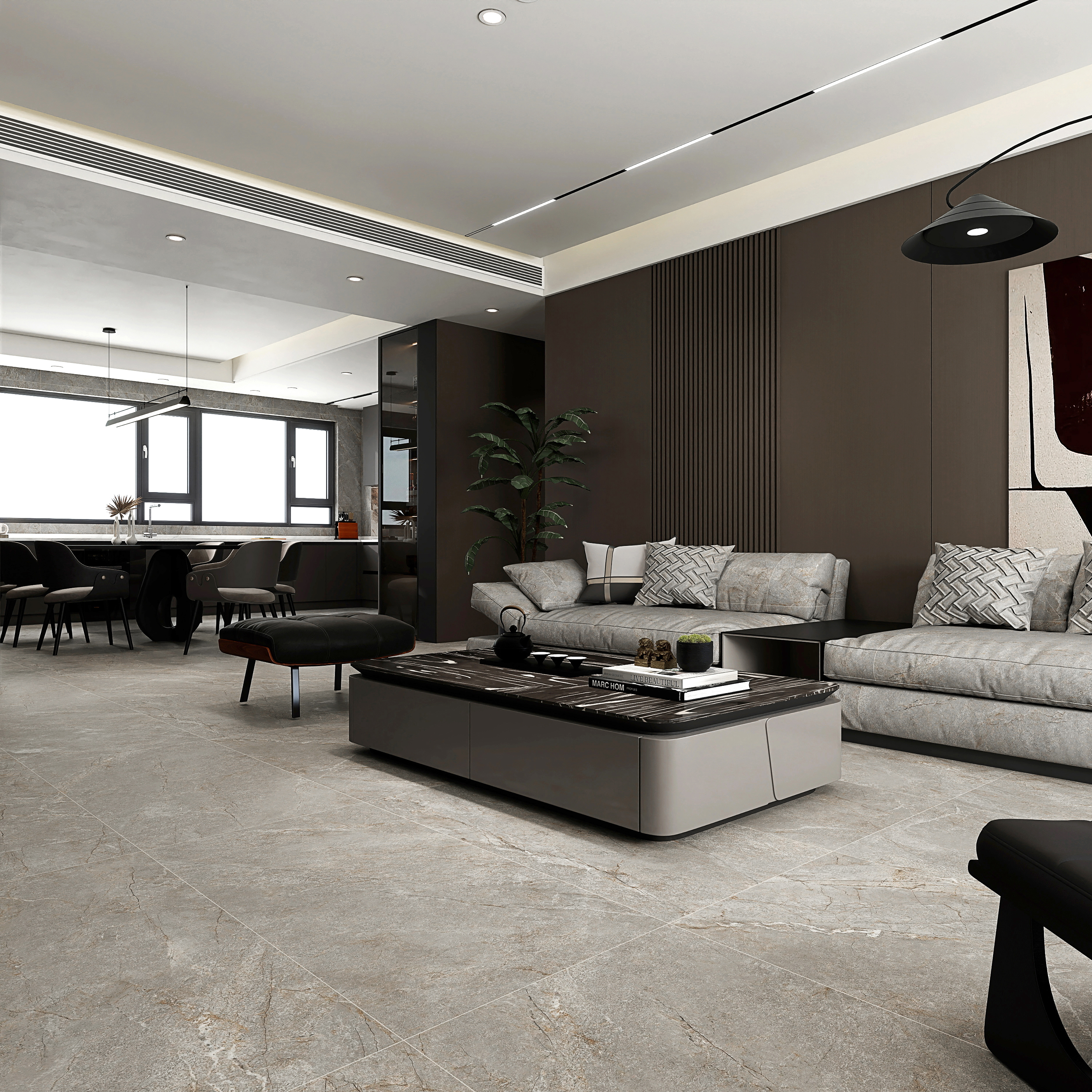 Изображение товара Керамогранит Global tile Arizona_gt GT1206020804SSDGR 60x120см цвет коричневый