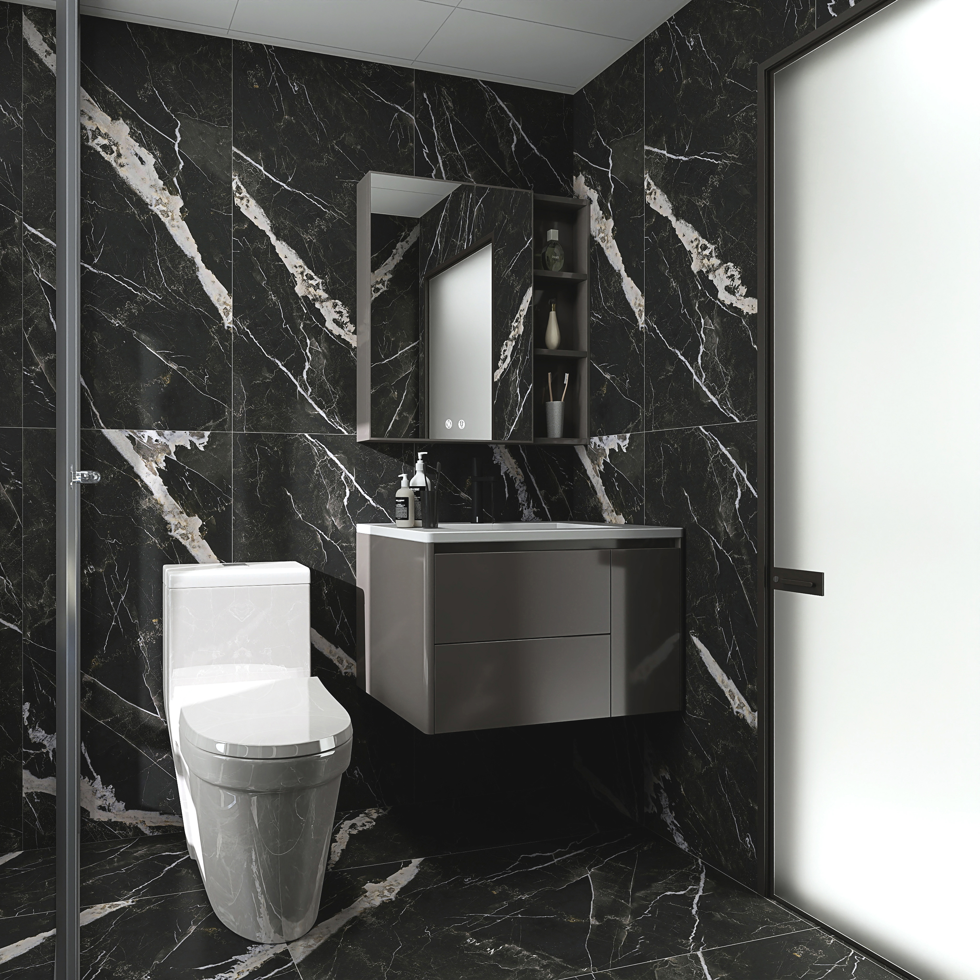 Изображение товара Керамогранит Global tile Flame_gt GT1206020105LGR 60x120см цвет черный