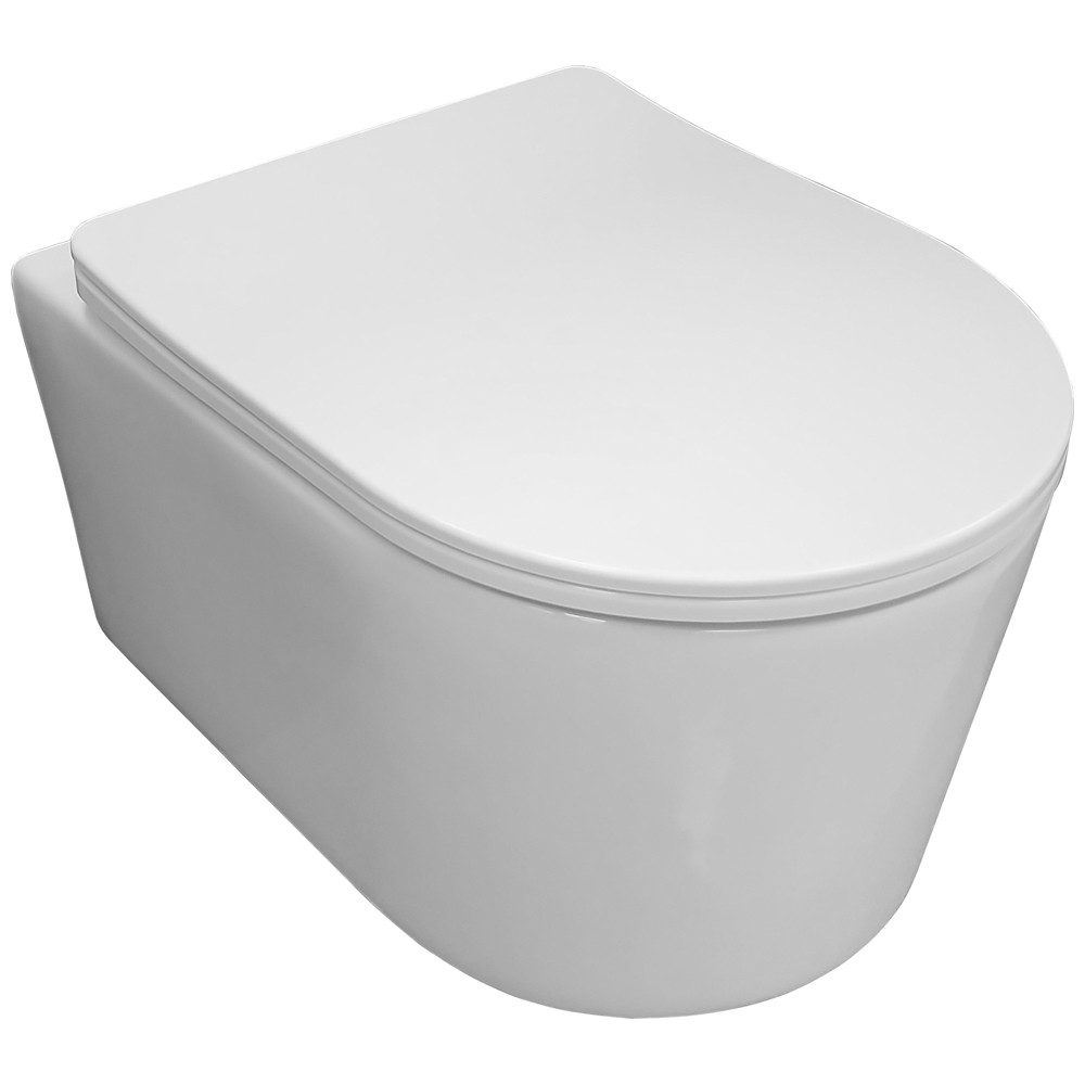 Изображение товара Чаша подвесного унитаза Bloomix Ultra 3.0 MD1204T/UF3 безободковый торнадо цвет белый