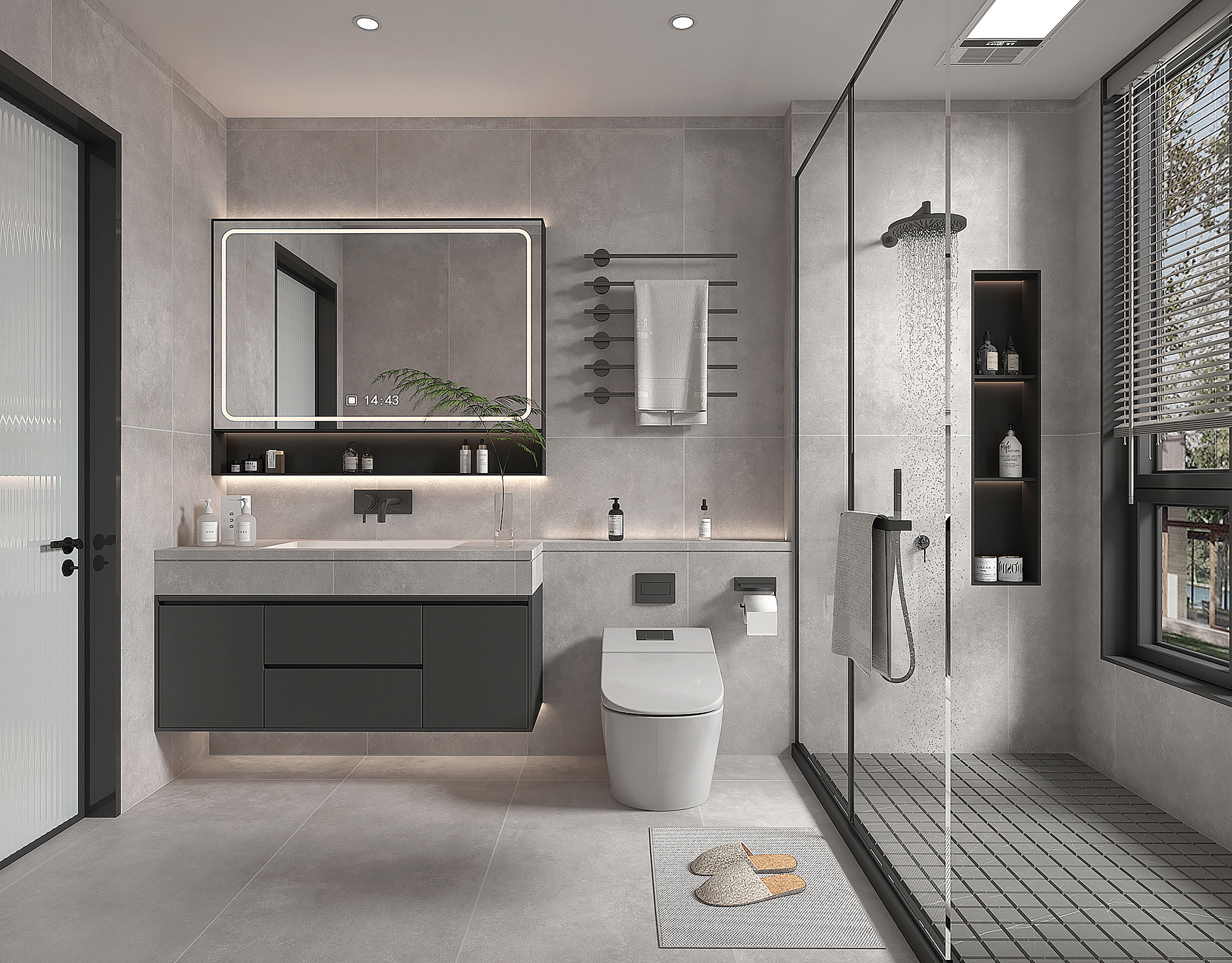 Изображение товара Керамогранит Global tile Lids_gt GT120608701SLR 60x120см цвет серый