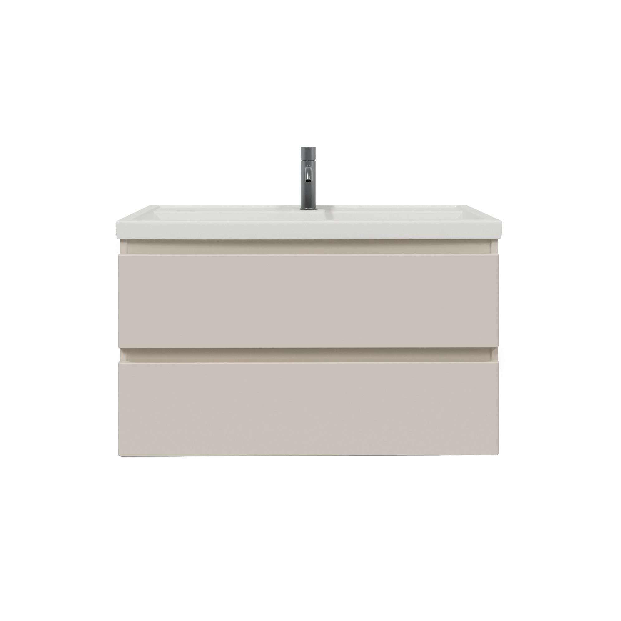 Изображение товара Тумба с раковиной для ванной Ruvann Stello 100 раковина Фостер 100 подвесная цвет cappuccino