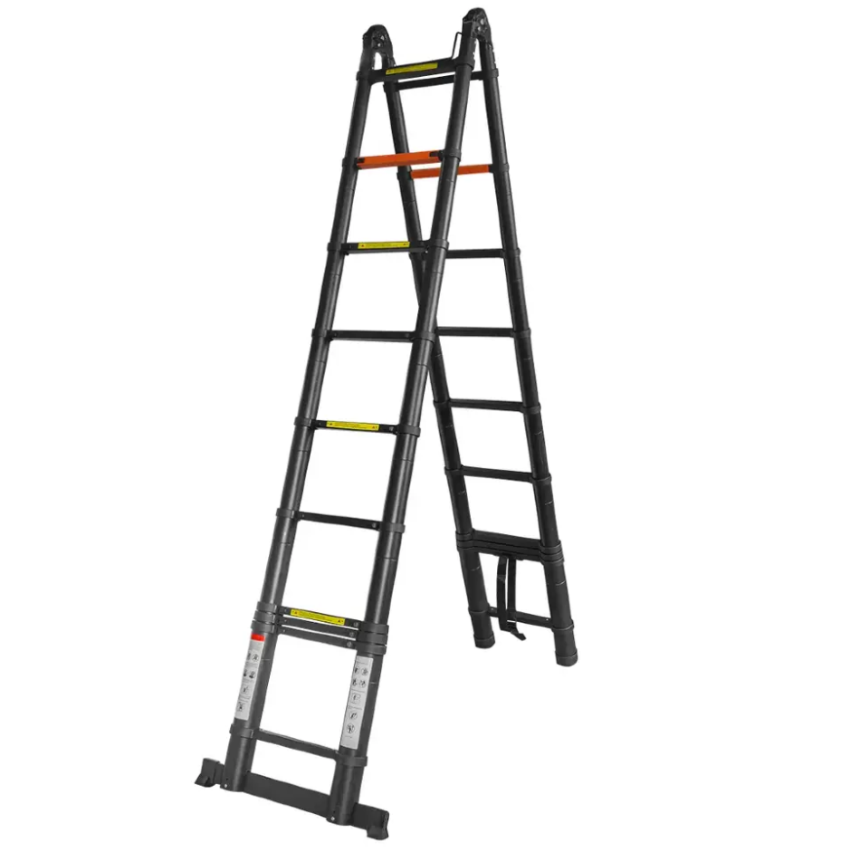 Изображение товара Лестница-стремянка телескопическая Rockforce RF-UP310-M 2-секционная 20 ступеней Изображение товара Лестница-стремянка телескопическая Rockforce RF-UP310-M 2-секционная 20 ступеней
