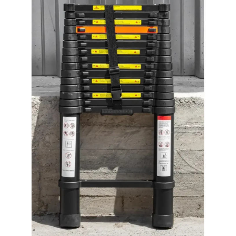 Изображение товара Лестница телескопическая Rockforce RF-UP470 1-секционная 16 ступеней