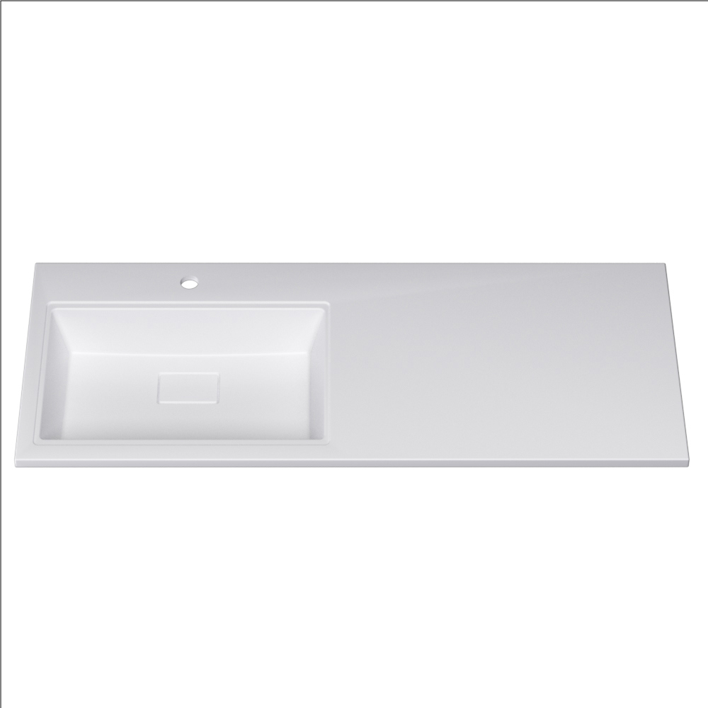 Изображение товара Раковина на стиральную машину Florentina Терни 120 см белая, из искусственного камня