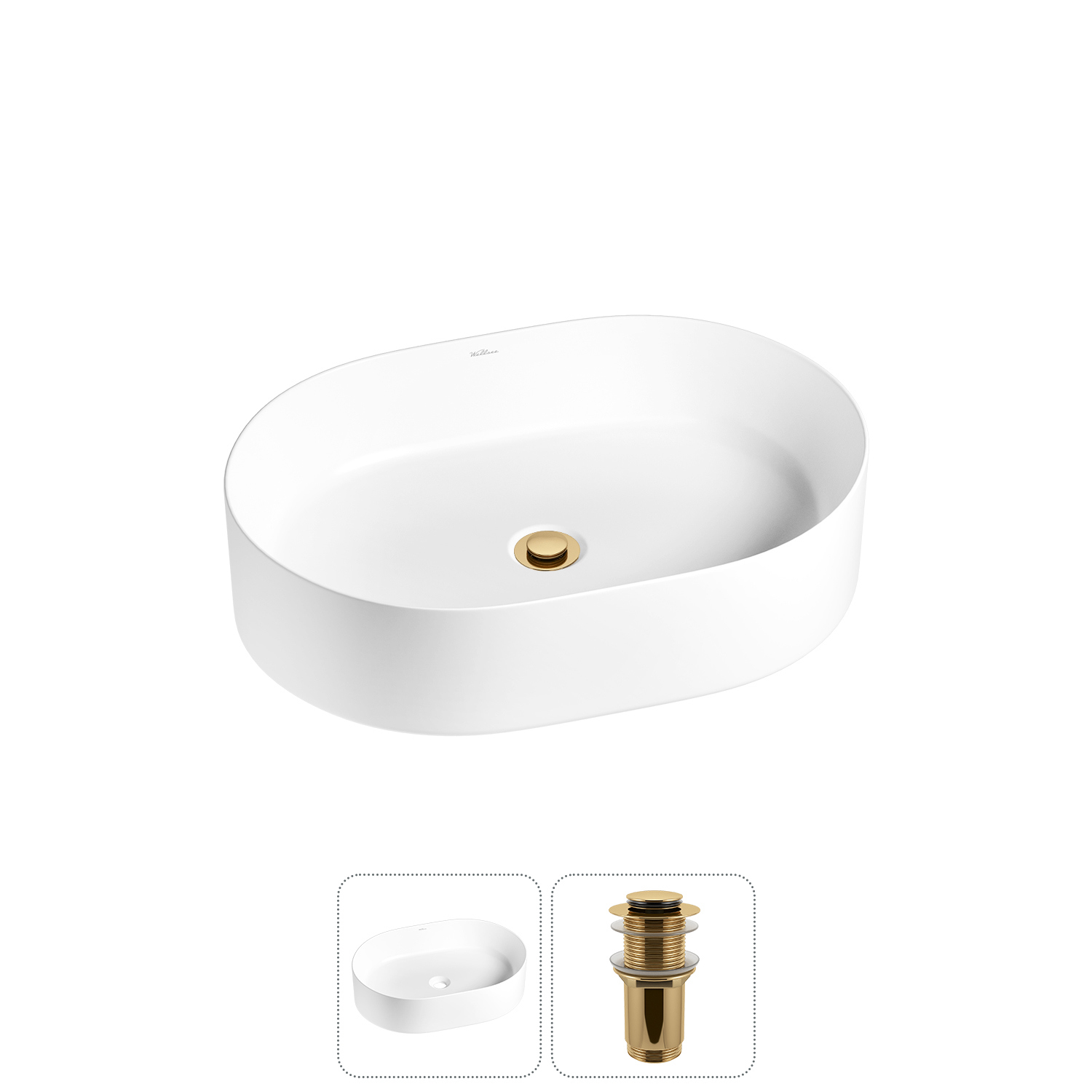 Изображение товара Раковина Wellsee belle spa 20212507R 50см цвет раковина 2 в 1: д/к