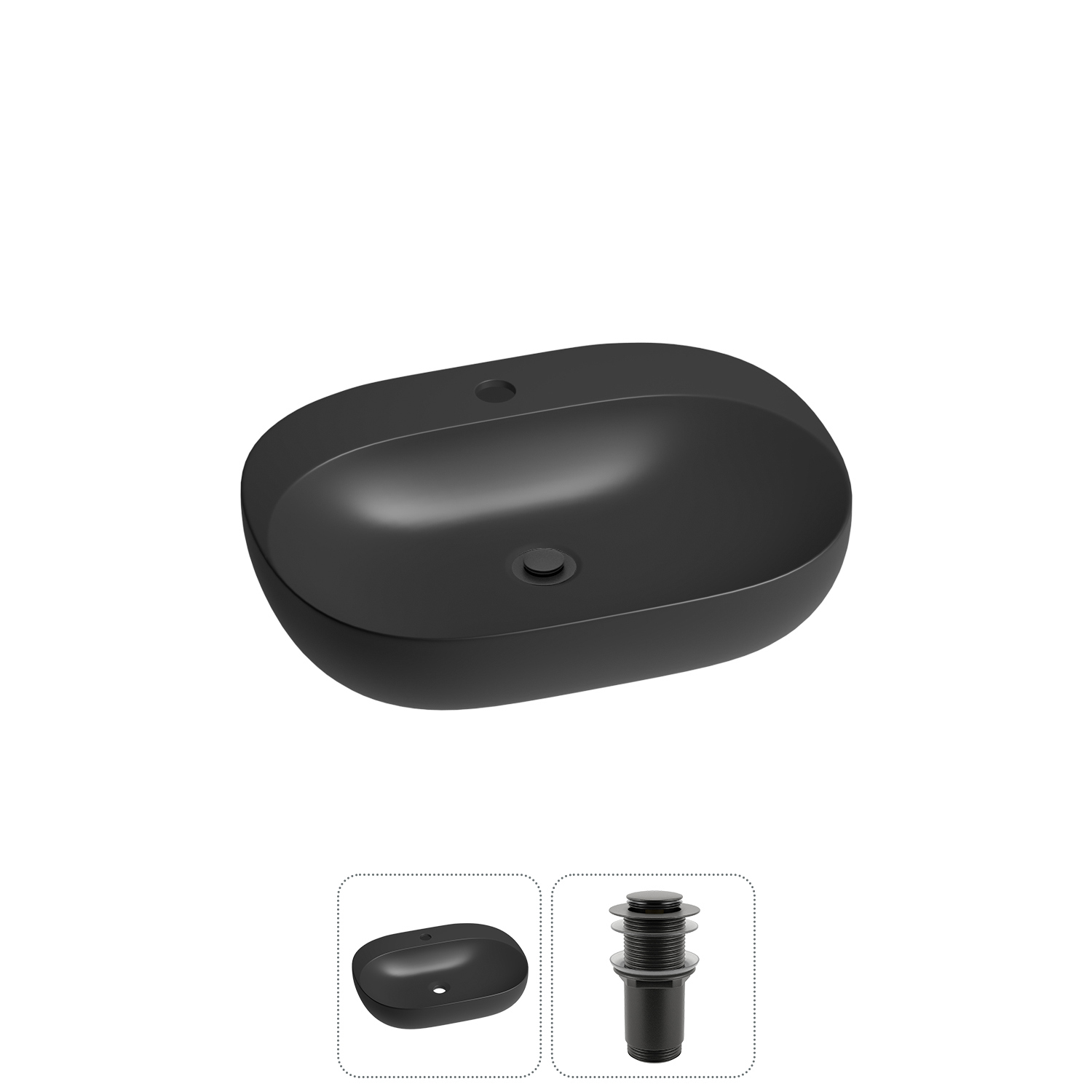 Изображение товара Раковина Wellsee pro line 20212438R 53см цвет раковина 2 в 1: д/к