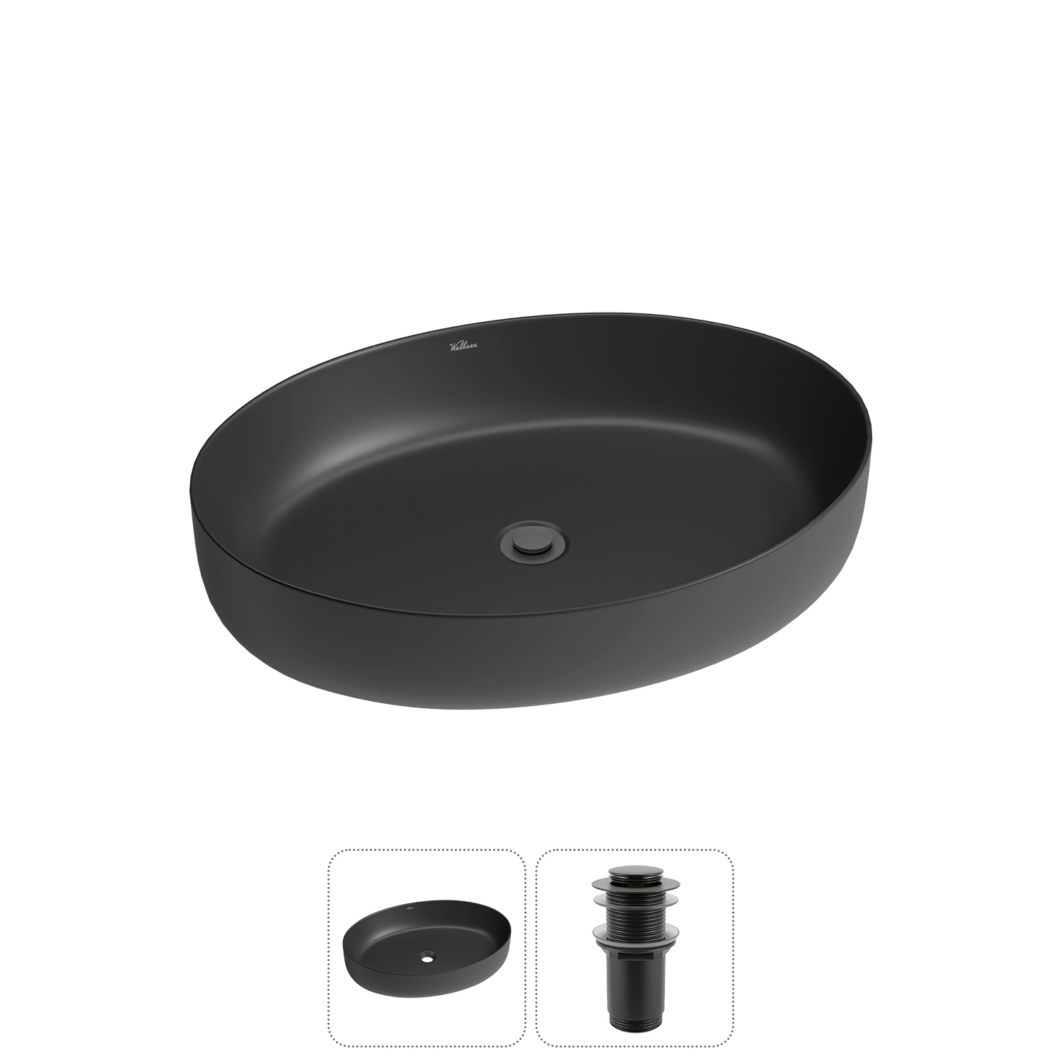 Изображение товара Раковина Wellsee belle spa 3.0 20212678R 55см цвет раковина 2 в 1: д/к