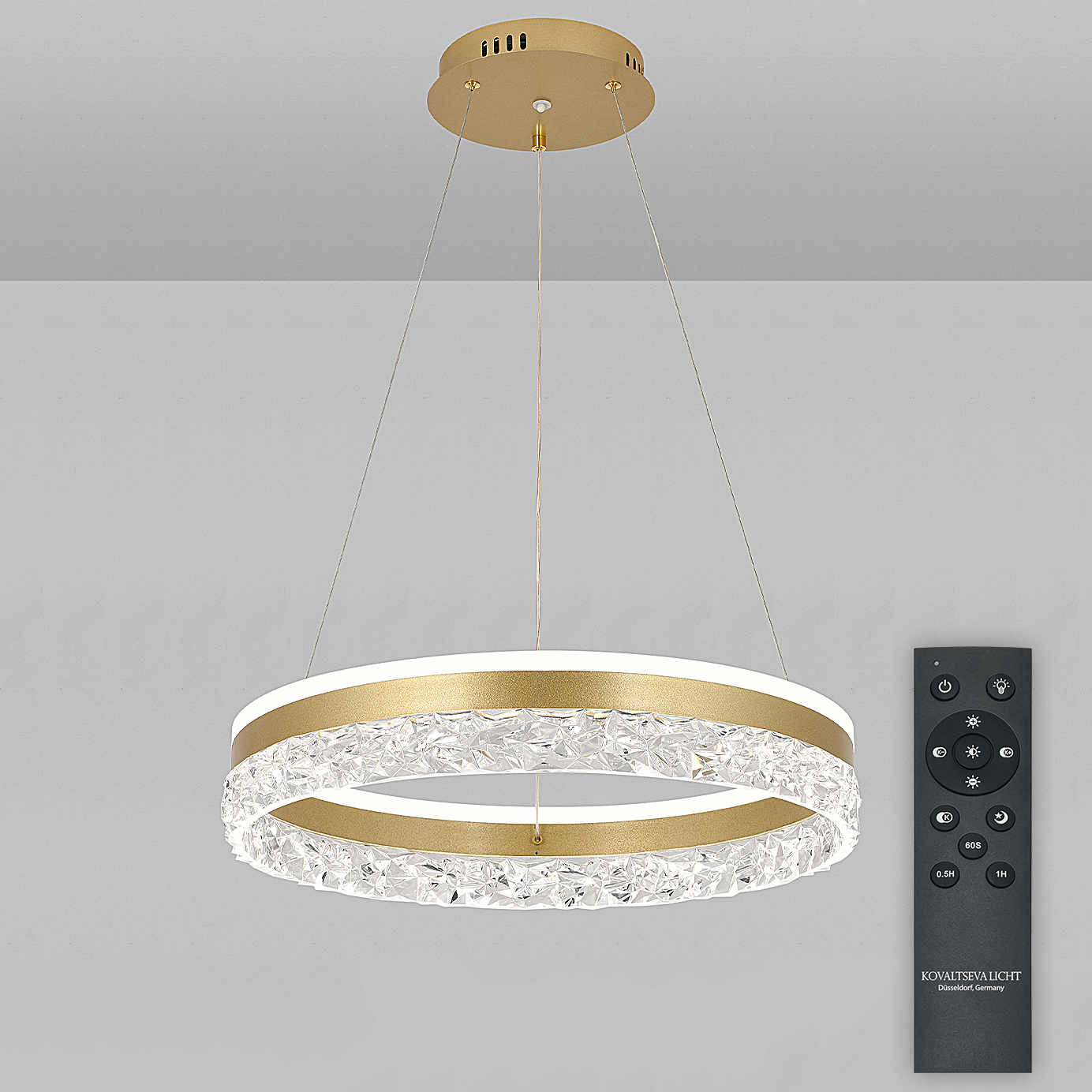 Изображение товара Люстра светодиодная подвесная Natali Kovaltseva Happy с пультом регулировка цвета и яркости