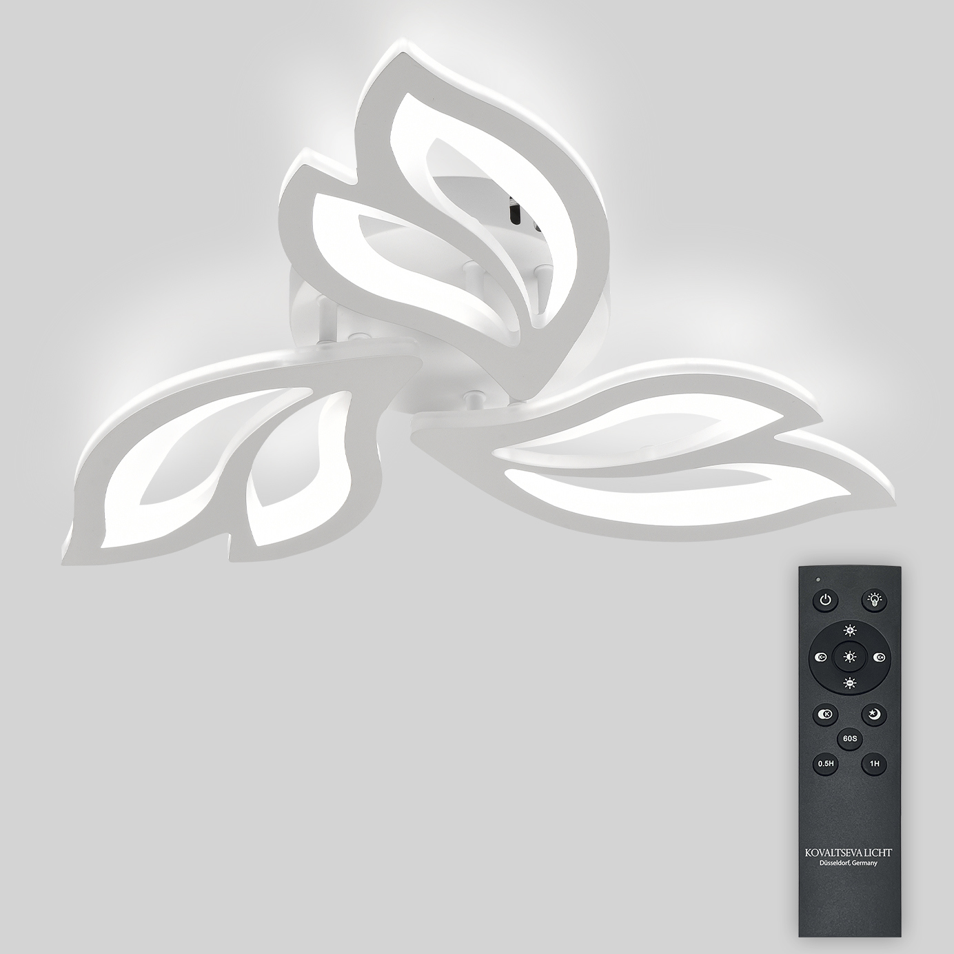 Изображение товара Люстра потолочная светодиодная Natali Kovaltseva Sand II с пультом управления 14 м²