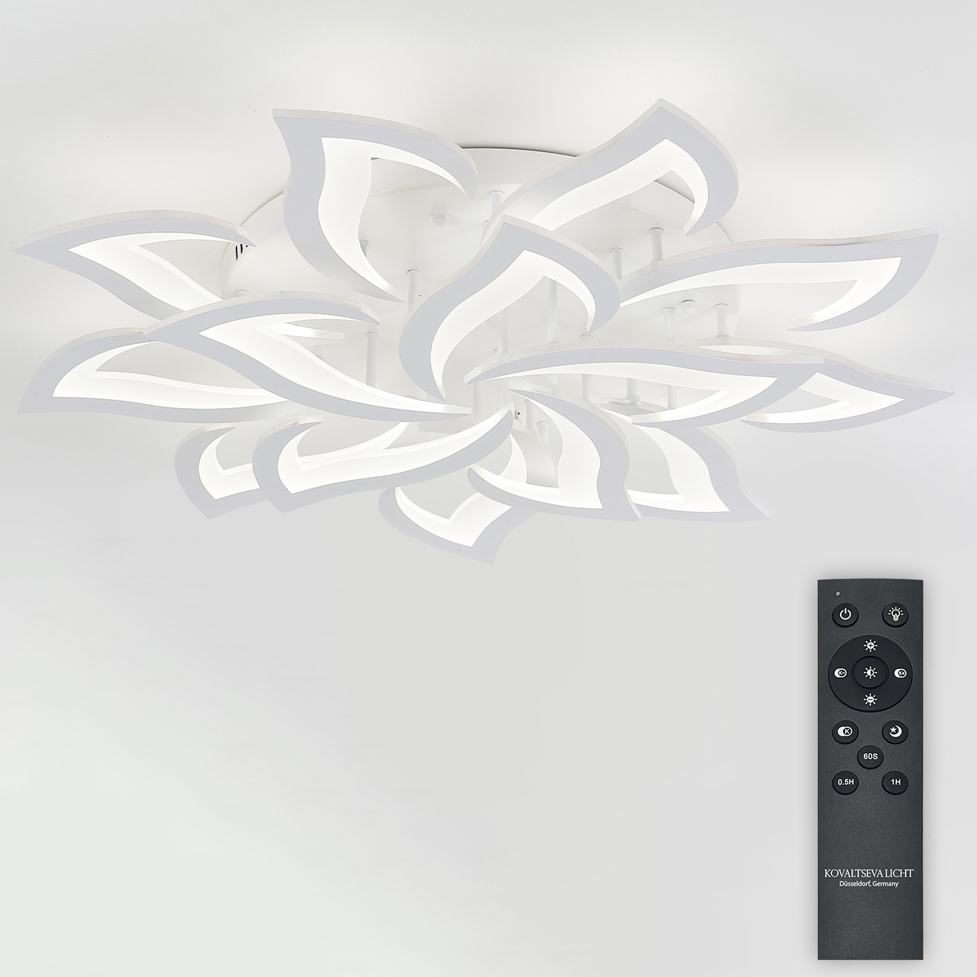 Изображение товара Люстра потолочная светодиодная Natali Kovaltseva Olimp ii Lamps 85009 с пультом регулировка яркости