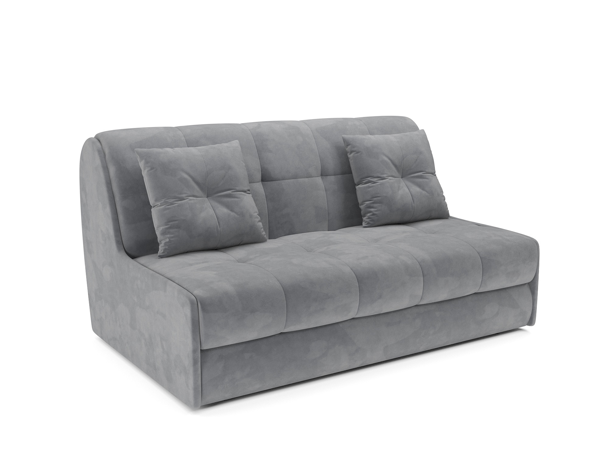 Изображение товара Диван раскладной Мебель-арс Барон №2 велюр темно-серый 189x88x110 см