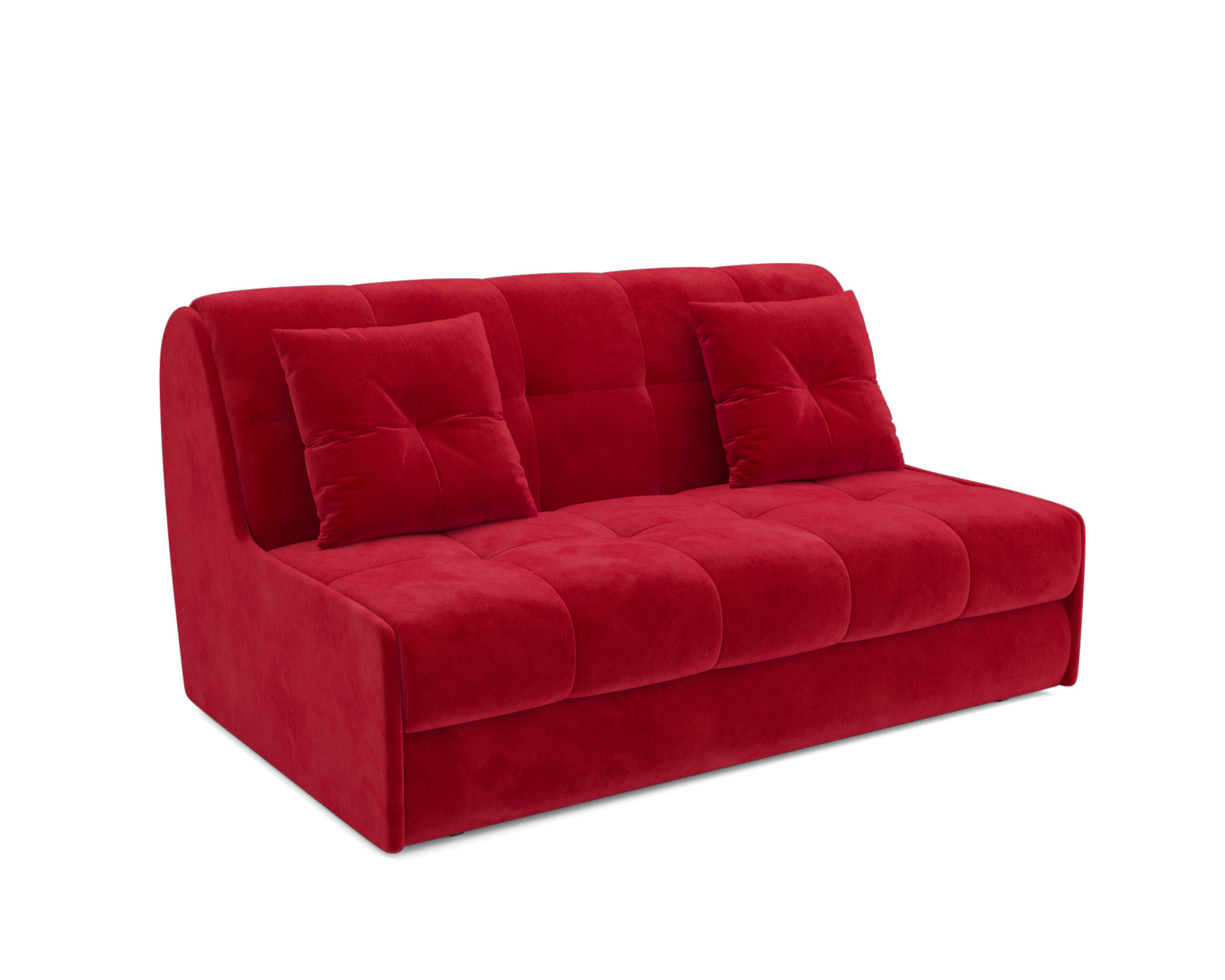Изображение товара Диван раскладной Мебель-арс Барон №2 с механизмом Аккордеон, красный