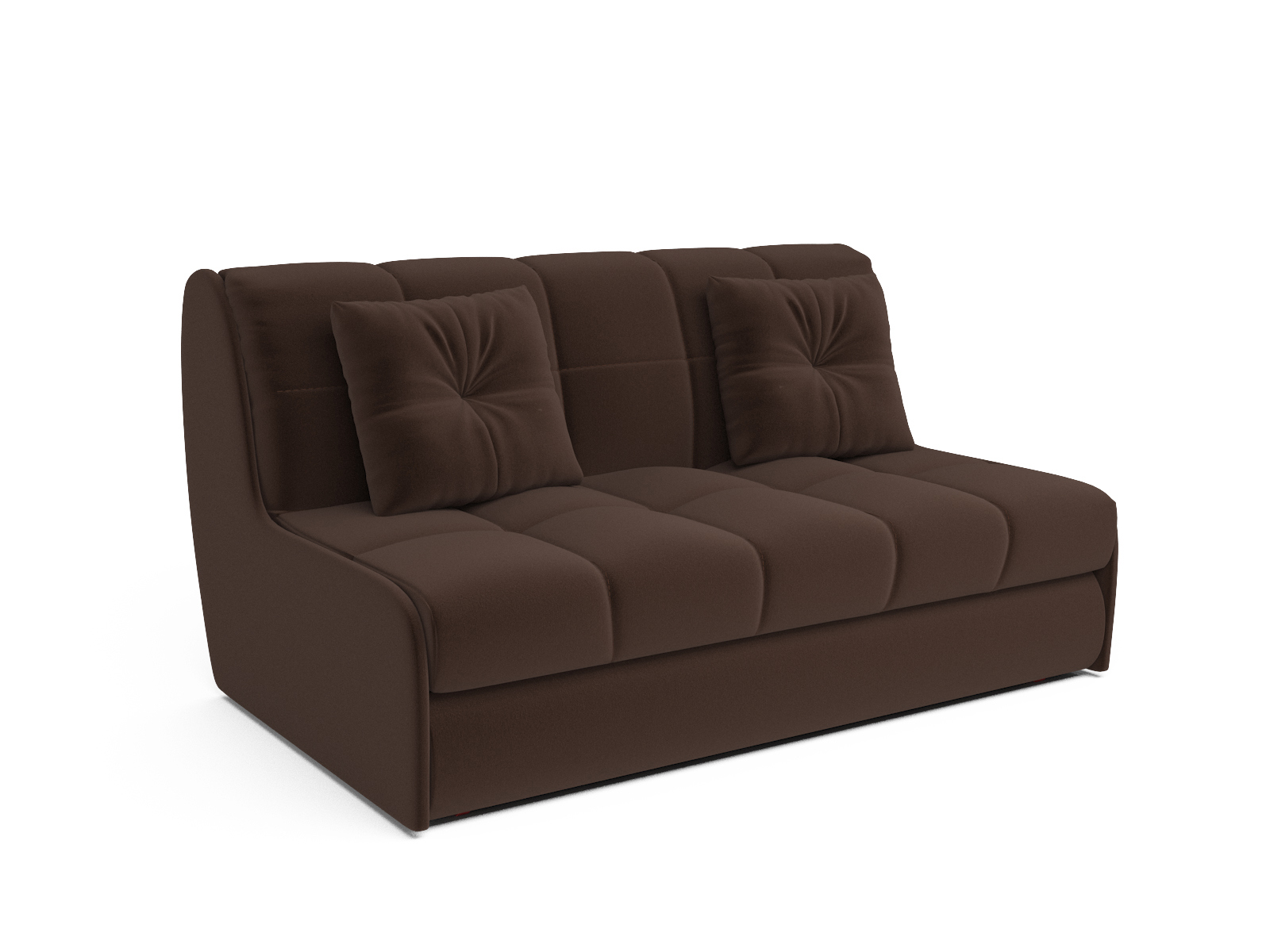 Изображение товара Диван раскладной МЕБЕЛЬ-АРС Барон №2 Рогожка Коричневый