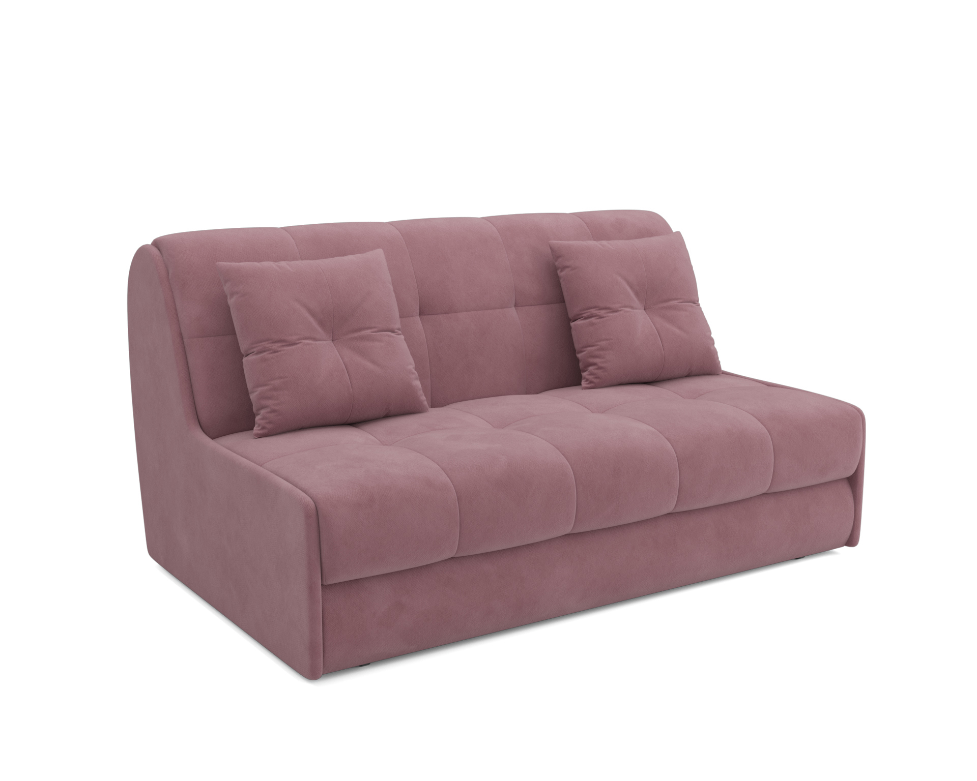 Изображение товара Диван раскладной Мебель-арс Барон №2 в велюре розового цвета