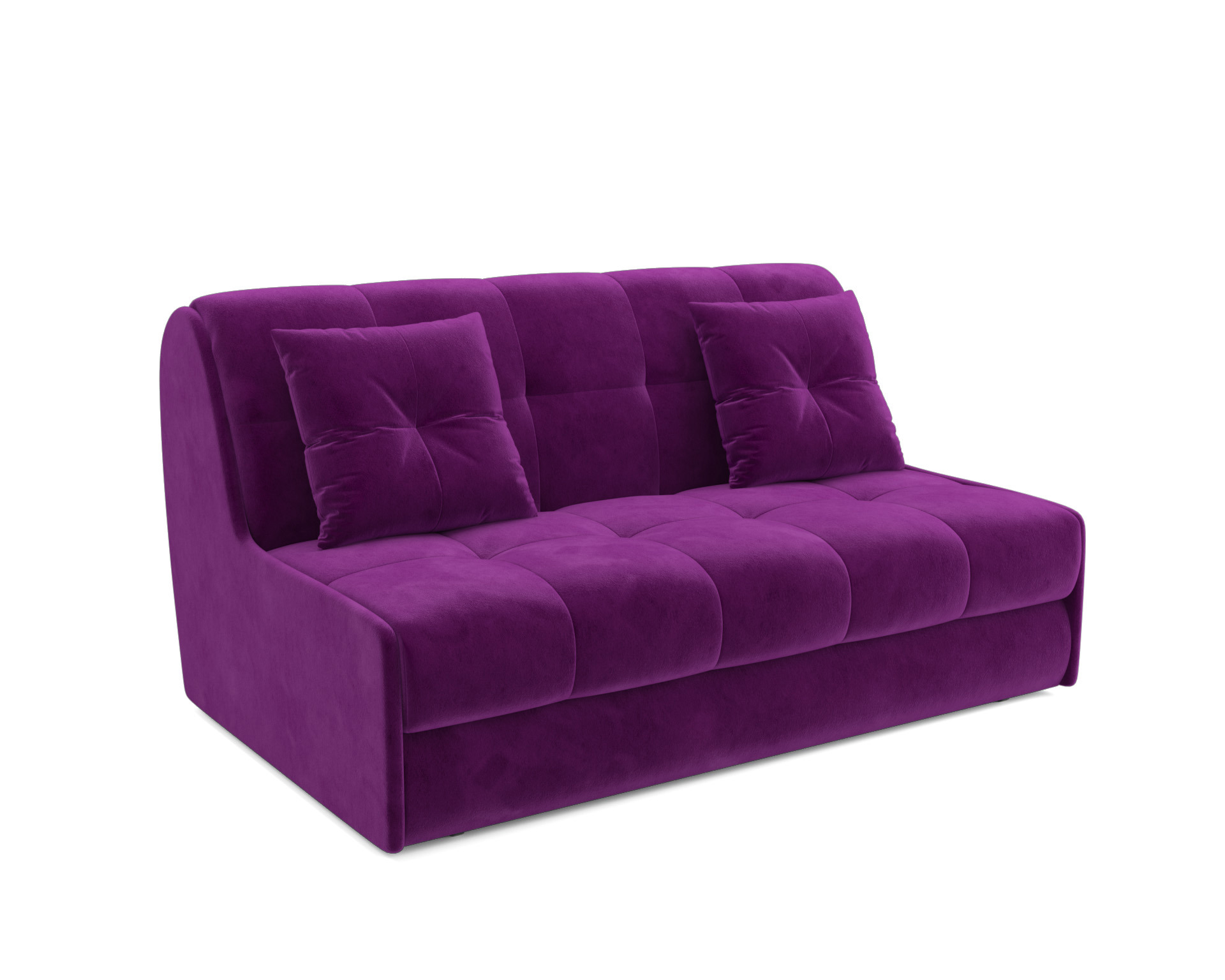 Изображение товара Диван раскладной Мебель-арс Барон №2 НПБ 164x88x110 см рогожка цвет фиолетовый