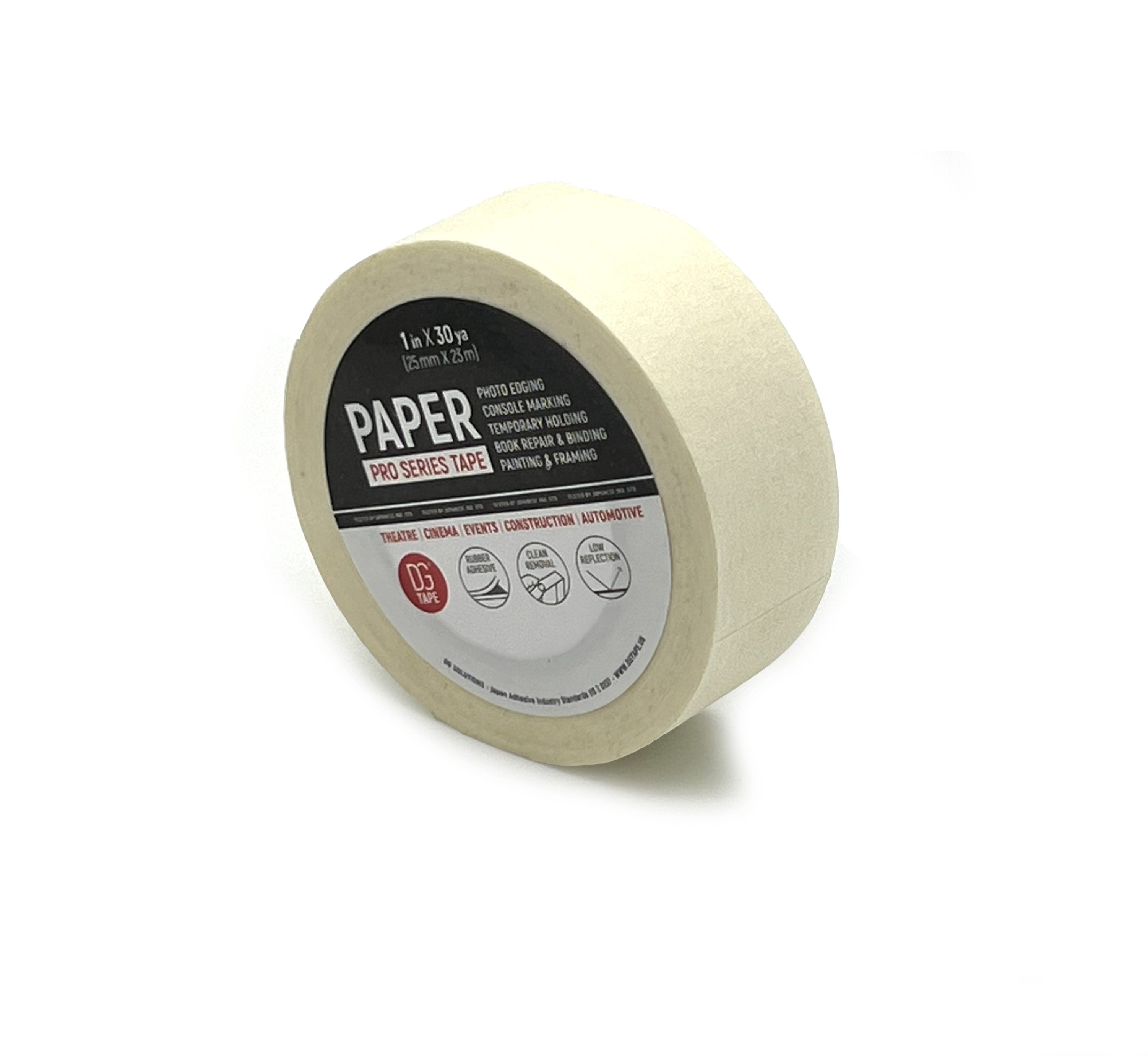 Изображение товара Клейкая лента Dgtape Masking Tape Regular MTR2523W бумажная крепированная белая 25мм х 23м