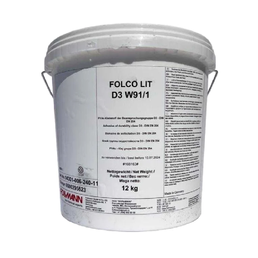 Изображение товара Клей столярный Фольманн Folco LIT D3 цвет прозрачный 12 кг