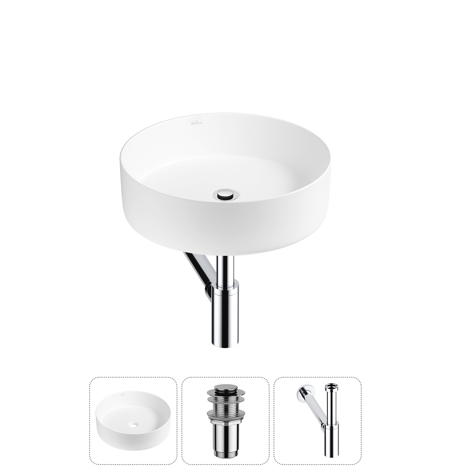 Изображение товара Раковина Wellsee coax 20213931R 36см, лаконичный дизайн и высокое качество