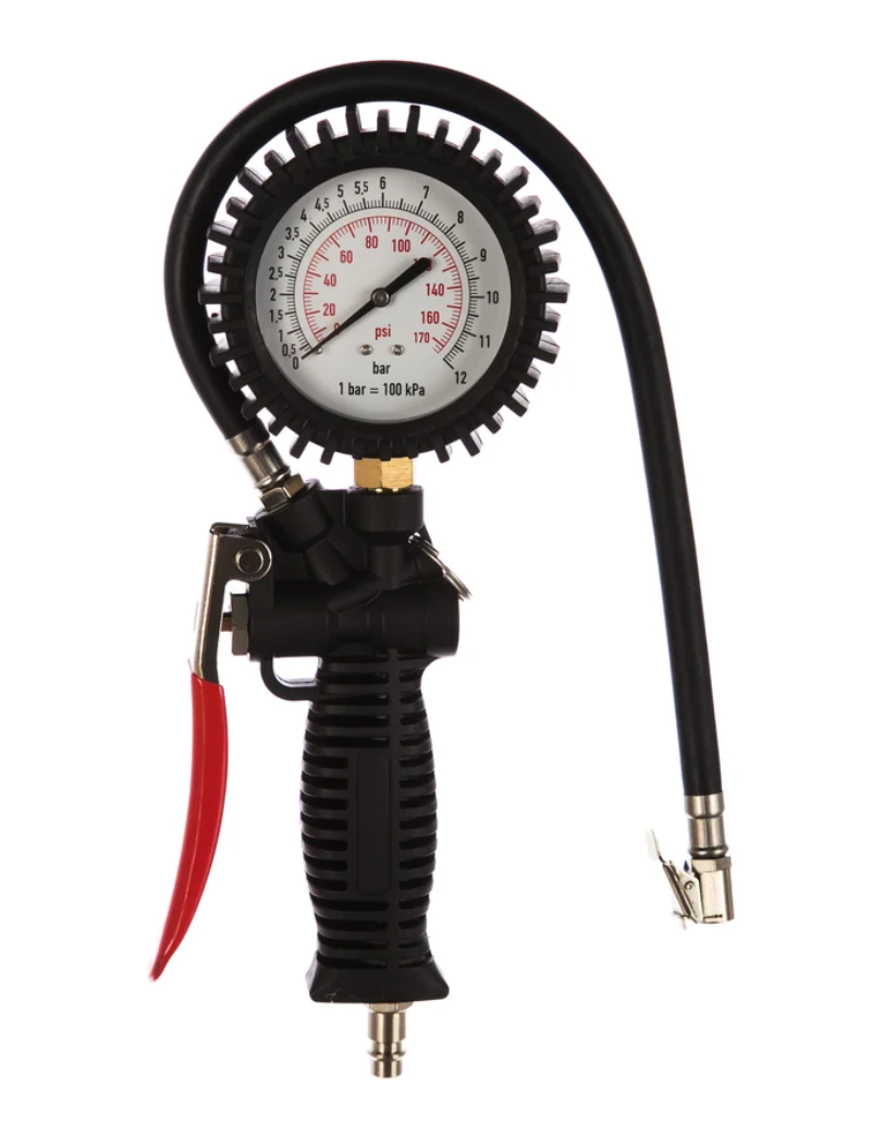 Изображение товара Манометр для контроля давления и подкачки шин Thorvik ATIG2