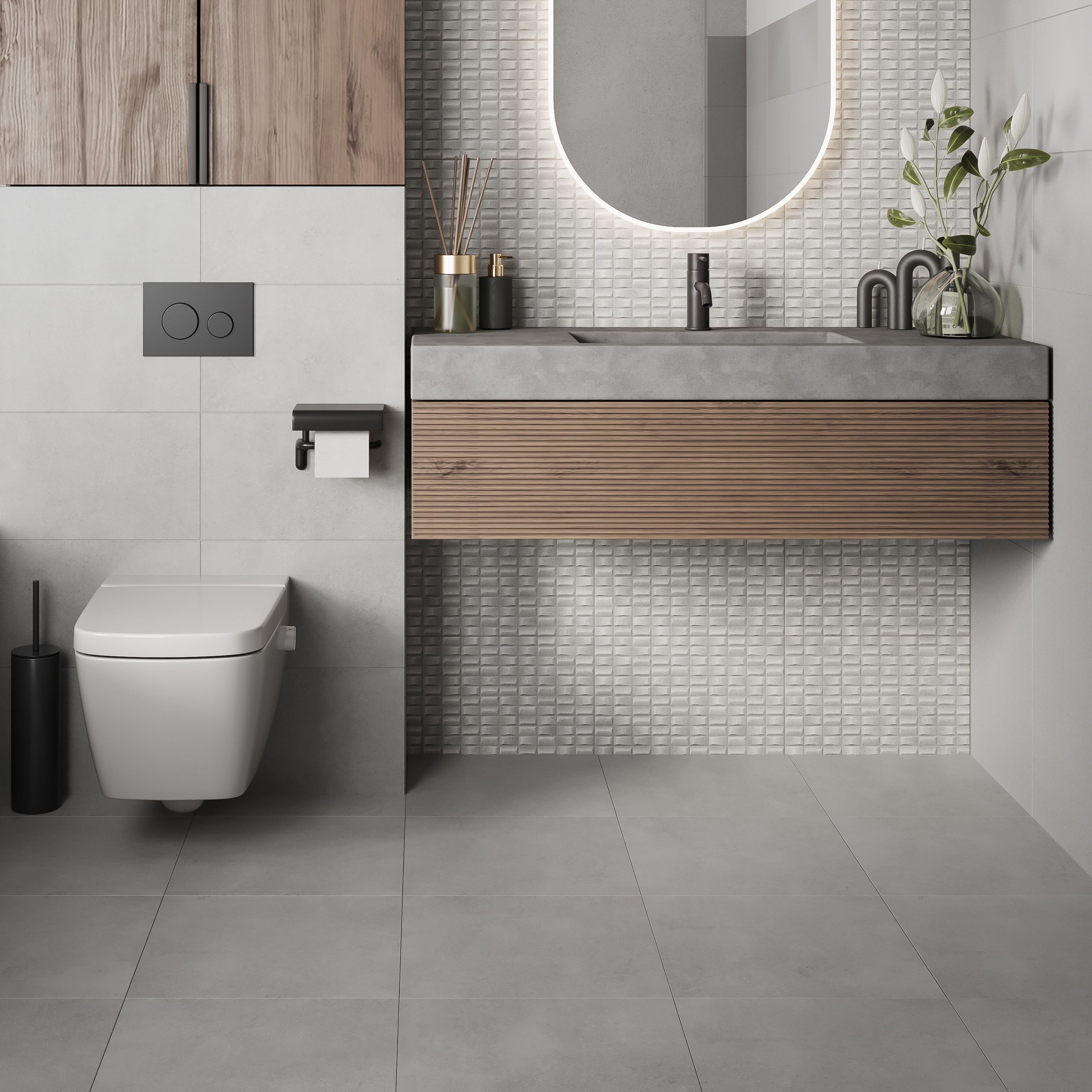 Изображение товара Керамогранит Урбан 40x40 см серый для внутренней и наружной облицовки