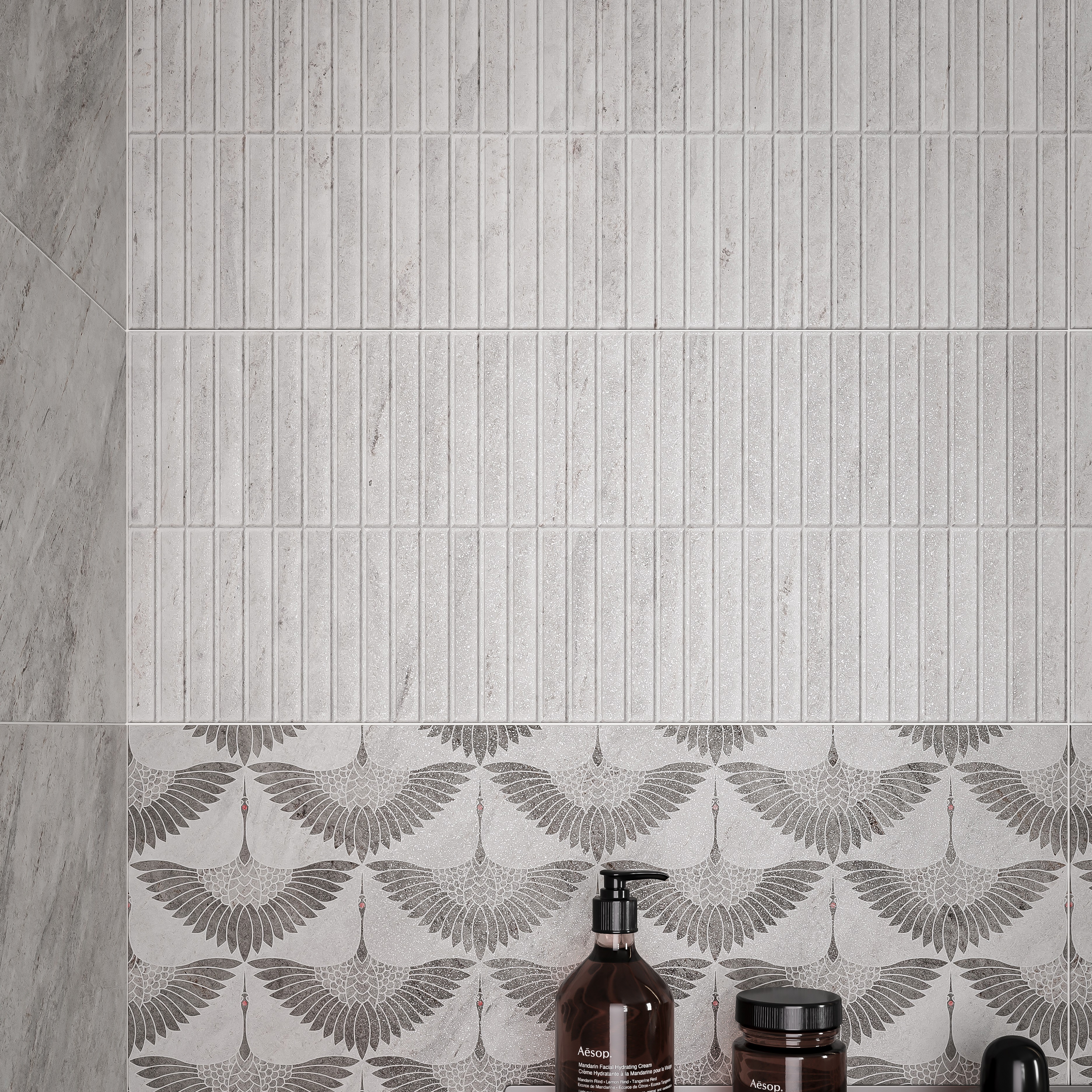 Изображение товара Настенная плитка Gracia Ceramica Tanto 02 25x60 см матовая серого цвета