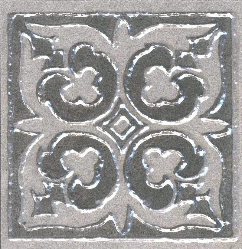 Вставка напольная Kerama Marazzi Шелтон HGD/C606/SG1550L 9.5x9.5 см лаппатированная цвет серый