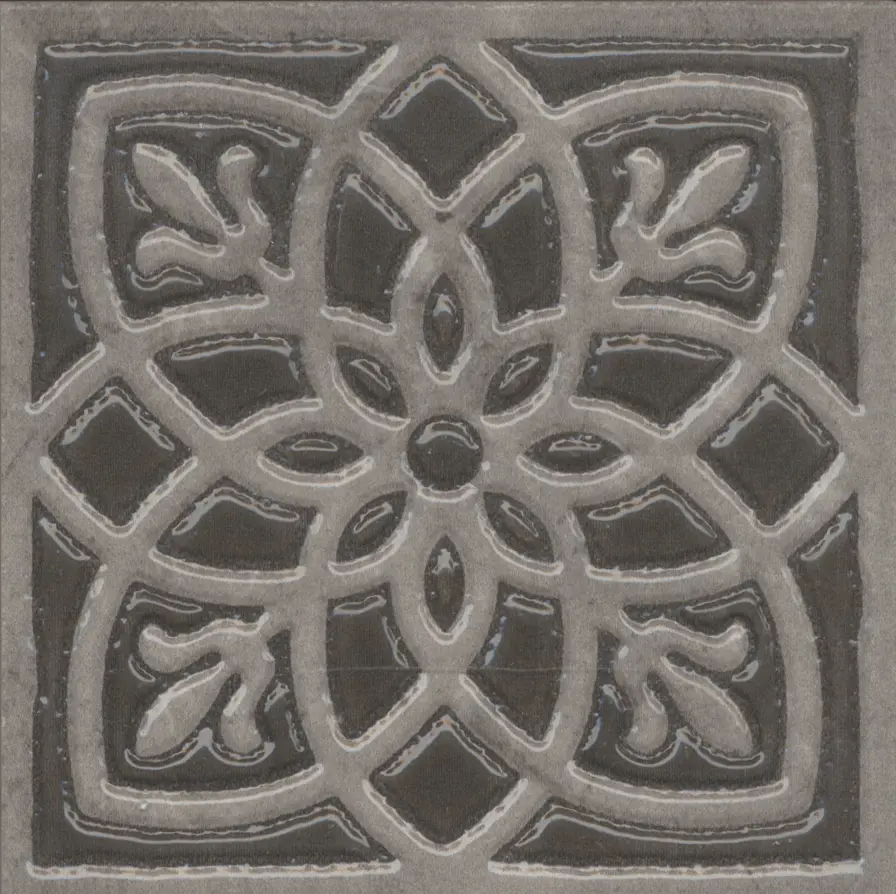 Вставка напольная Kerama Marazzi Лутон HGD/C610/SG1550 9.5x9.5 см глянцевая цвет серый