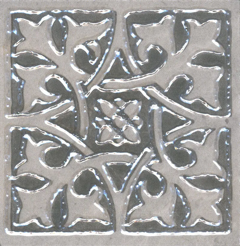 Вставка напольная Kerama Marazzi Шелтон HGD/C605/SG1550L 9.5x9.5 см лаппатированная цвет серый