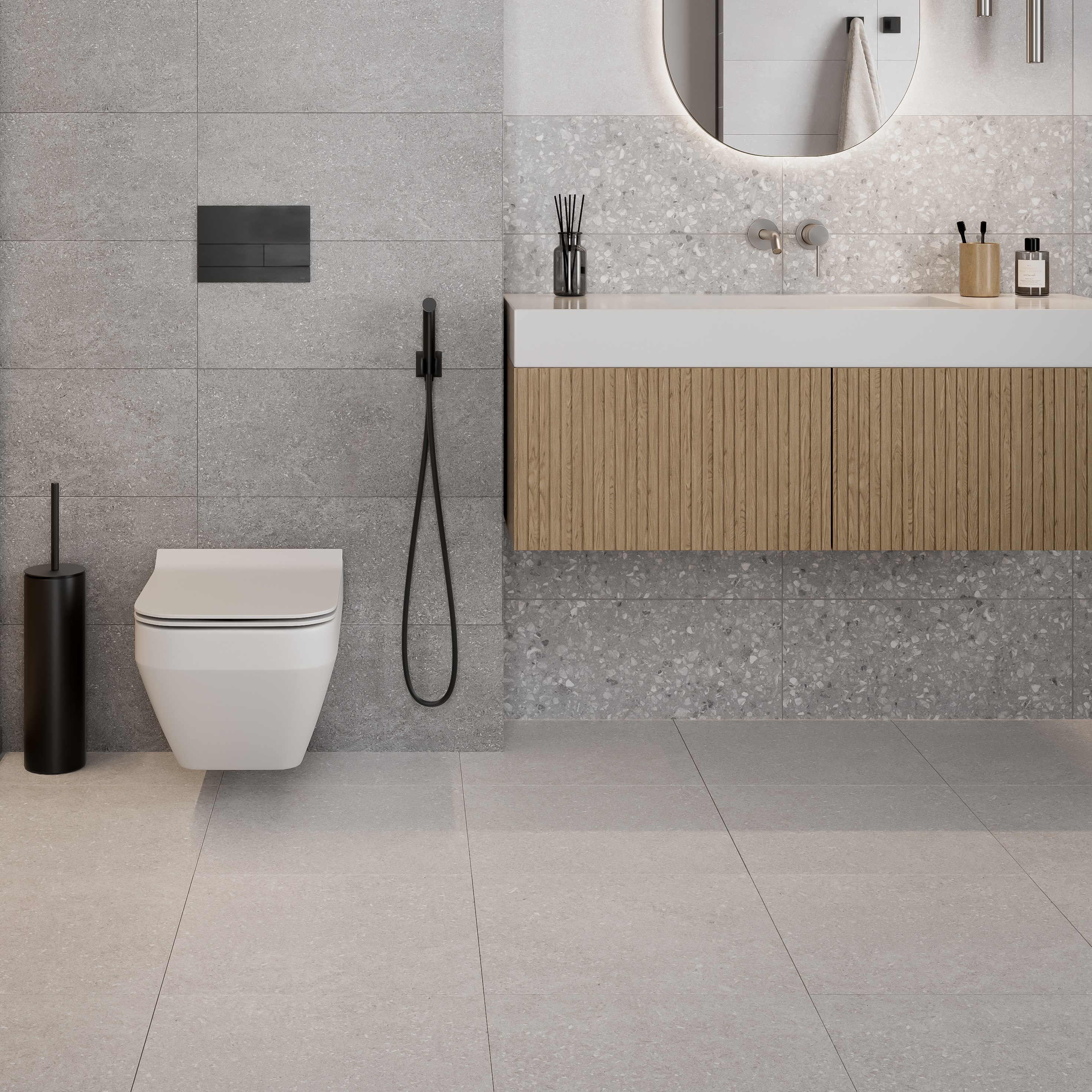 Изображение товара Керамогранит Bravo 45x45 см серый для полов и стен