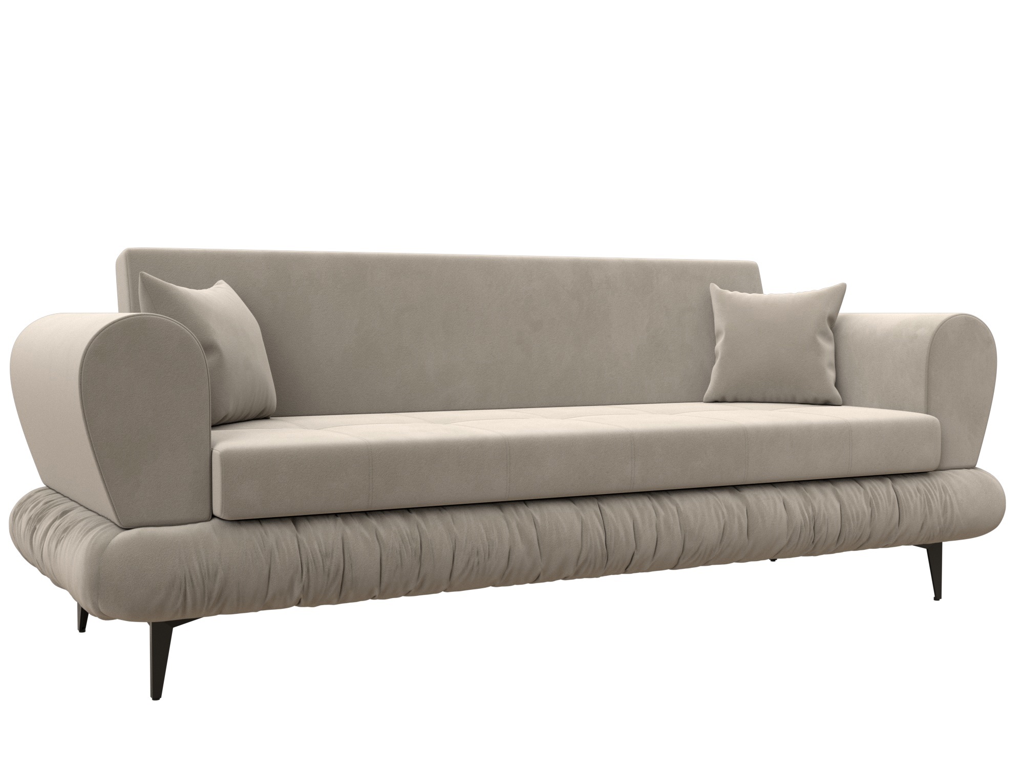 Изображение товара Диван раскладной Лига диванов 239x87x88 см вельвет цвет бежевый