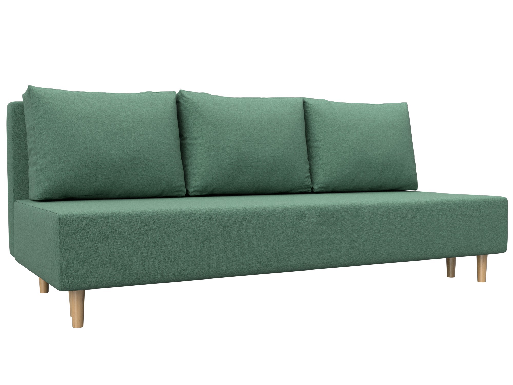 Изображение товара Диван раскладной Лига диванов 200x86x83 см рогожка цвет амур 11 зеленый