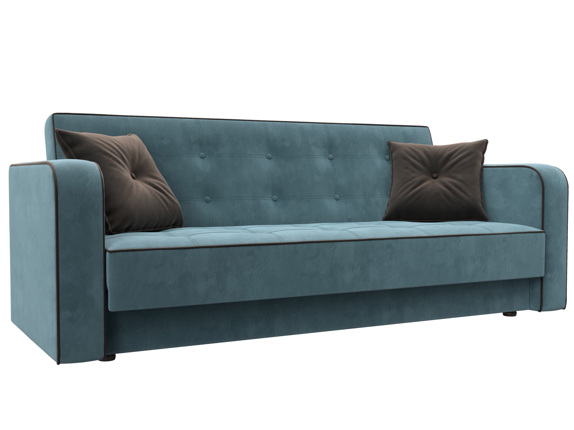 Изображение товара Диван раскладной Лига диванов 211x82x86 см велюр классический стиль