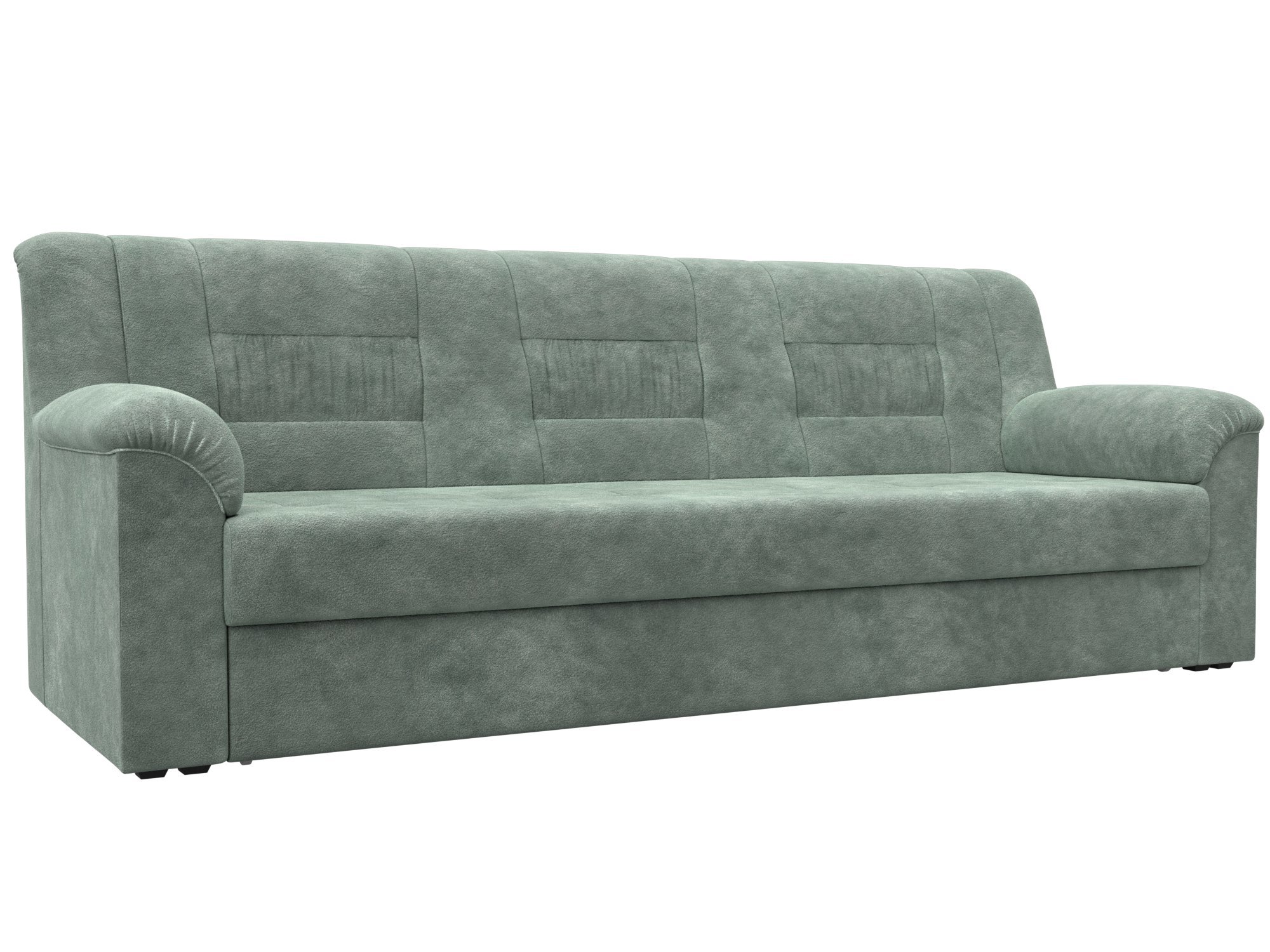 Изображение товара Диван раскладной Лига диванов 236x90x88 см велюр цвет brut 08 зеленый