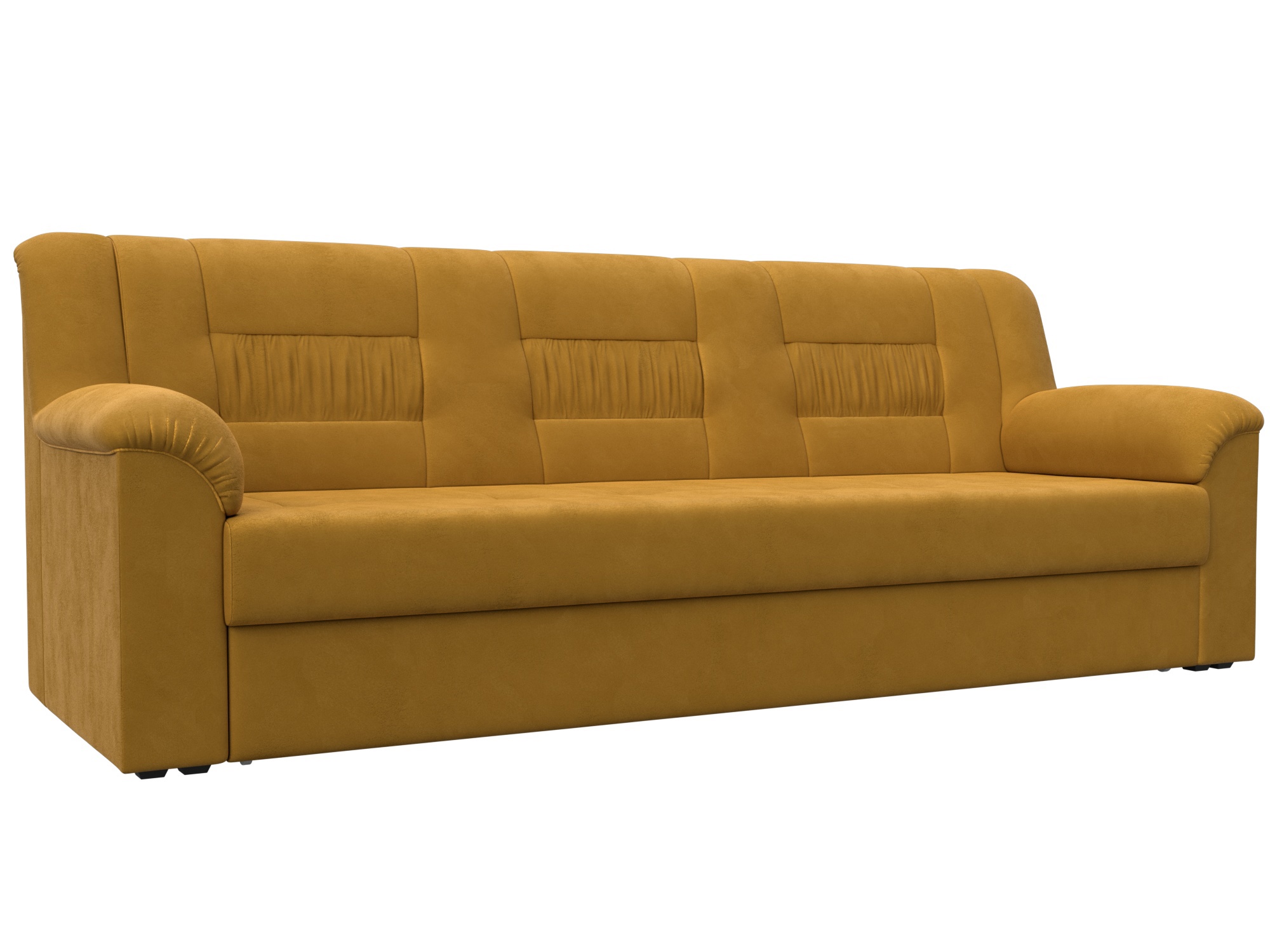 Изображение товара Диван раскладной Лига диванов 236x90x88 см велюр цвет brut 10 желтый