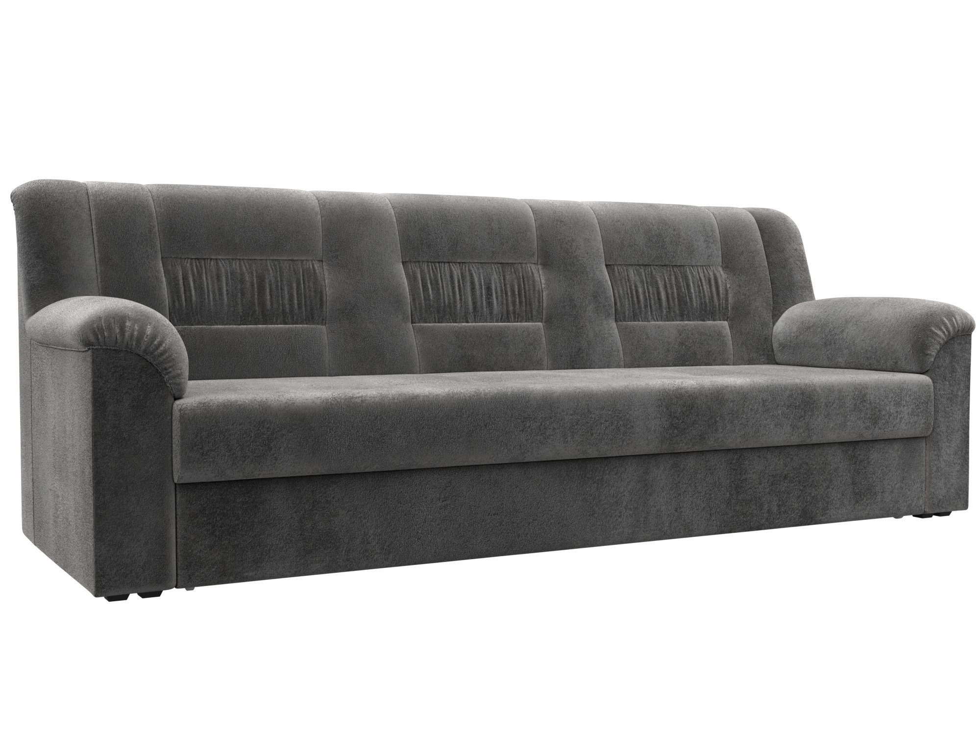 Изображение товара Диван раскладной Лига диванов Карелия 236x88x90 см велюр серый