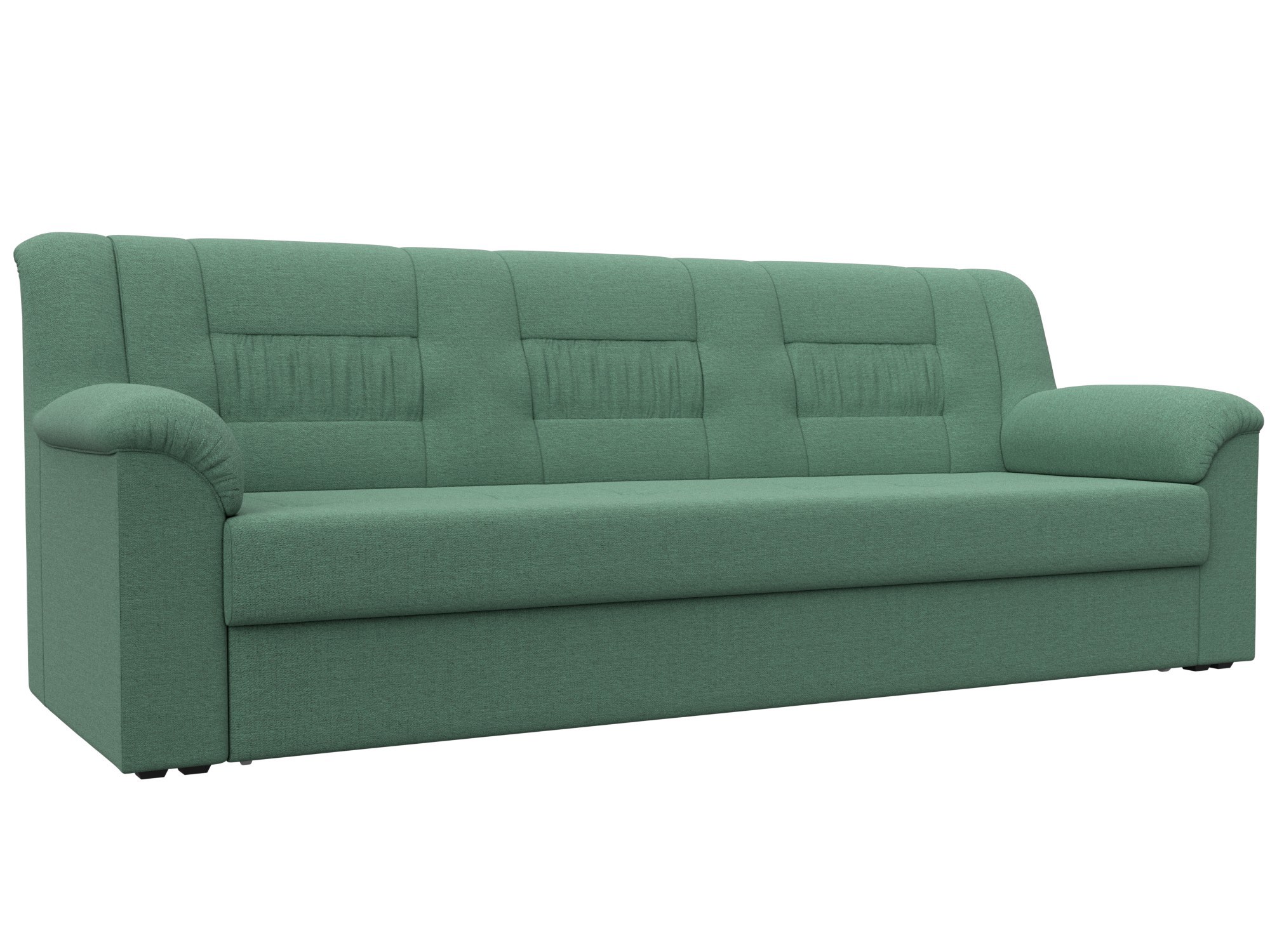 Изображение товара Диван раскладной Лига диванов 236x90x88 см рогожка цвет амур 11 зеленый