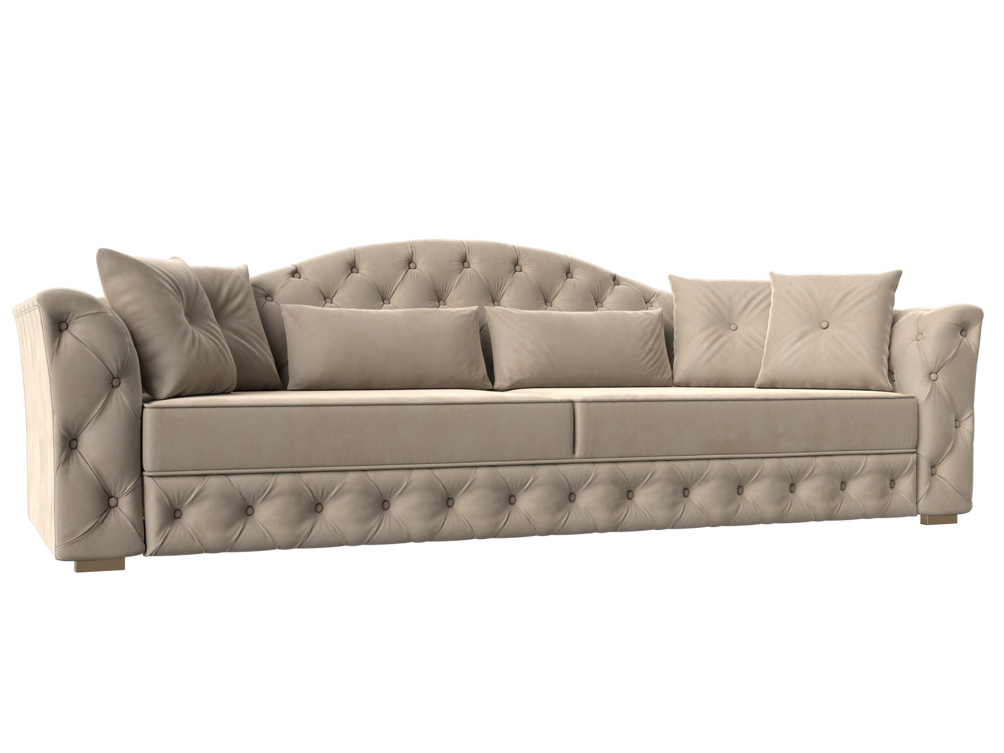 Изображение товара Диван раскладной Лига диванов Артис 250x97x103 см велюр бежевый