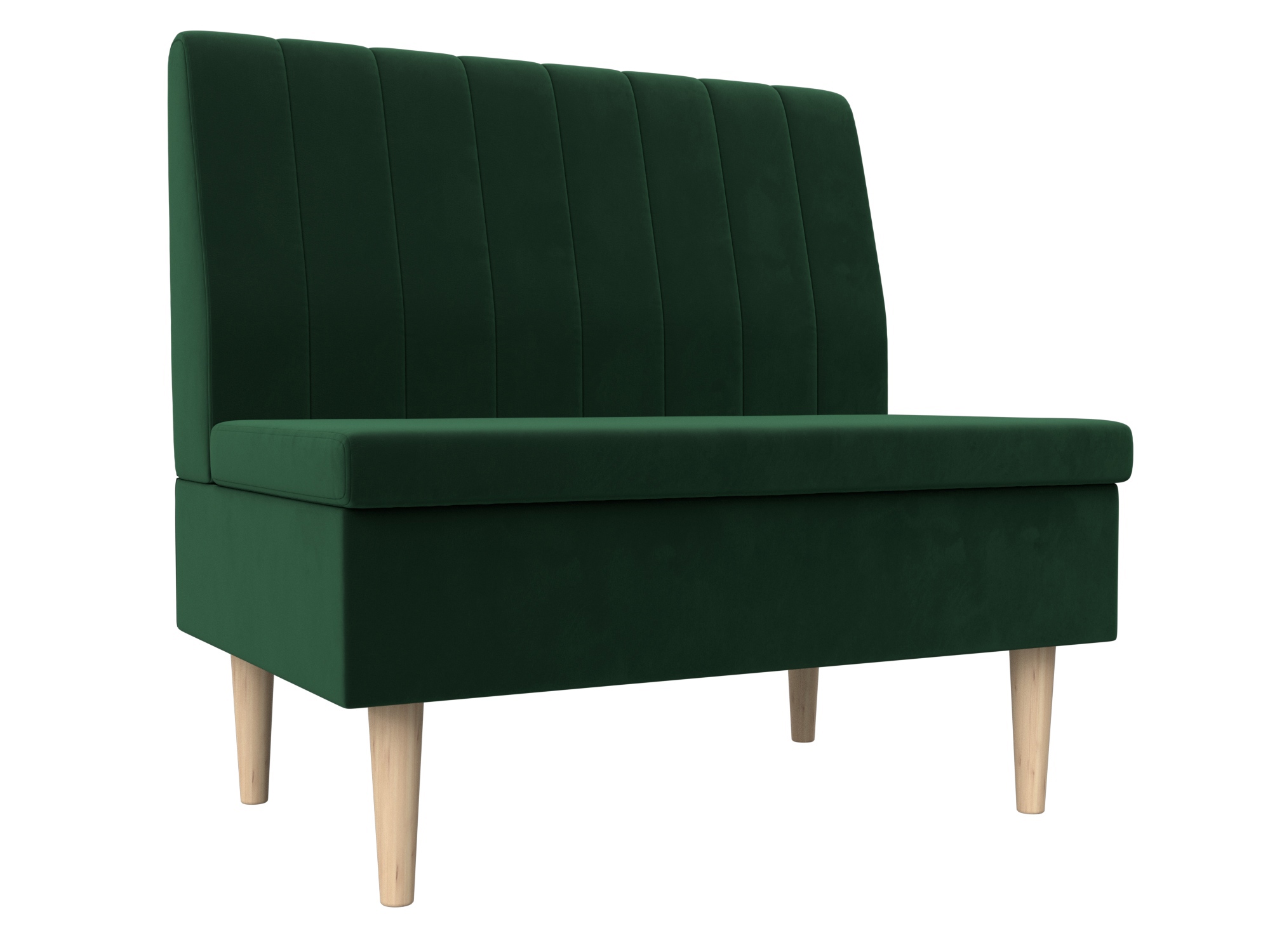 Изображение товара Диван прямой Лига диванов Мини 126041_спб 95x82x61 см велюр цвет зеленый