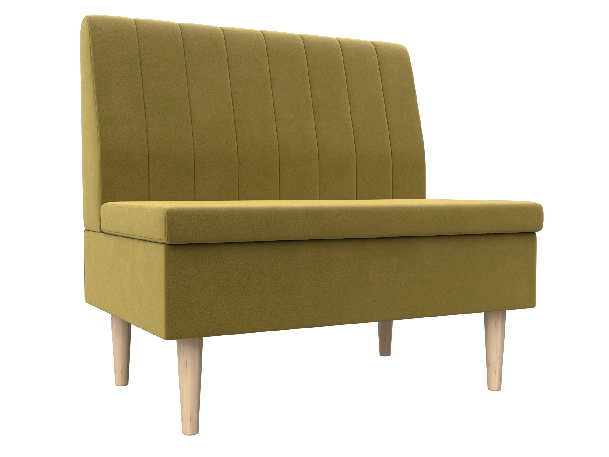 Изображение товара Диван прямой Лига диванов Мини 126047 95x82x61 см вельвет цвет желтый