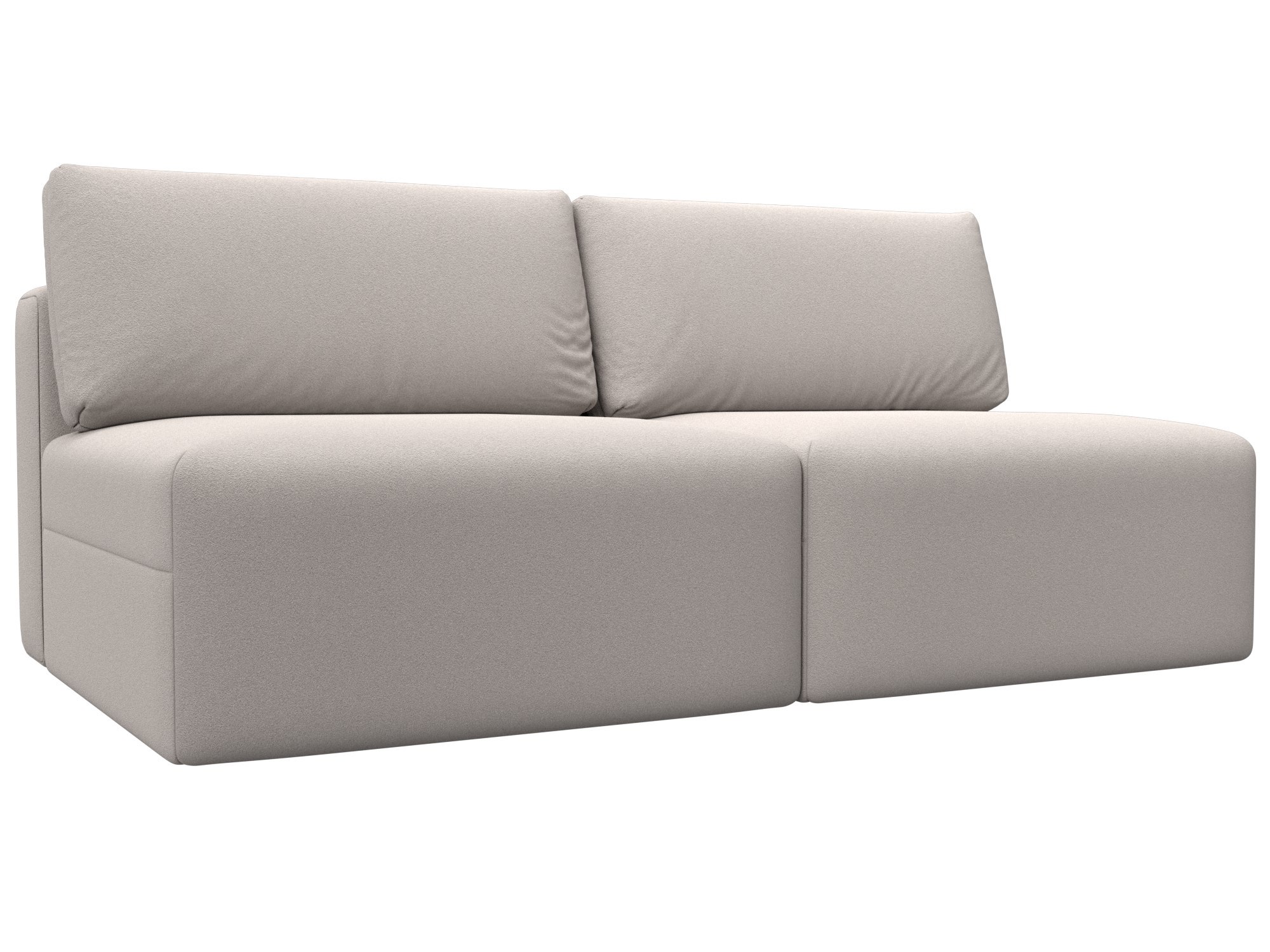 Изображение товара Диван раскладной Лига диванов 129468 200x84x118 см замша цвет joly 05 бежевый