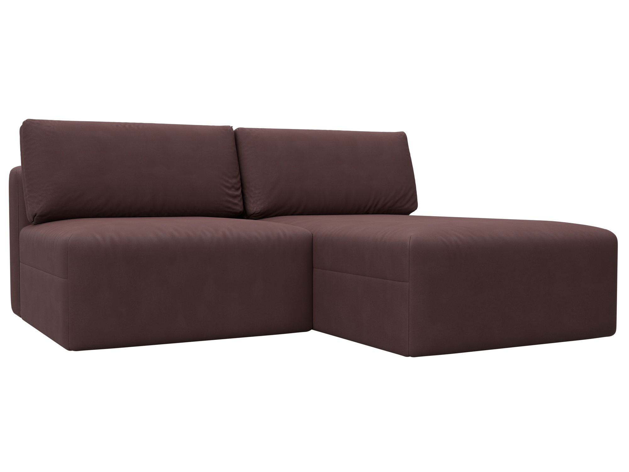 Изображение товара Диван раскладной Лига диванов 200x84x187 см замша бордовый модерн