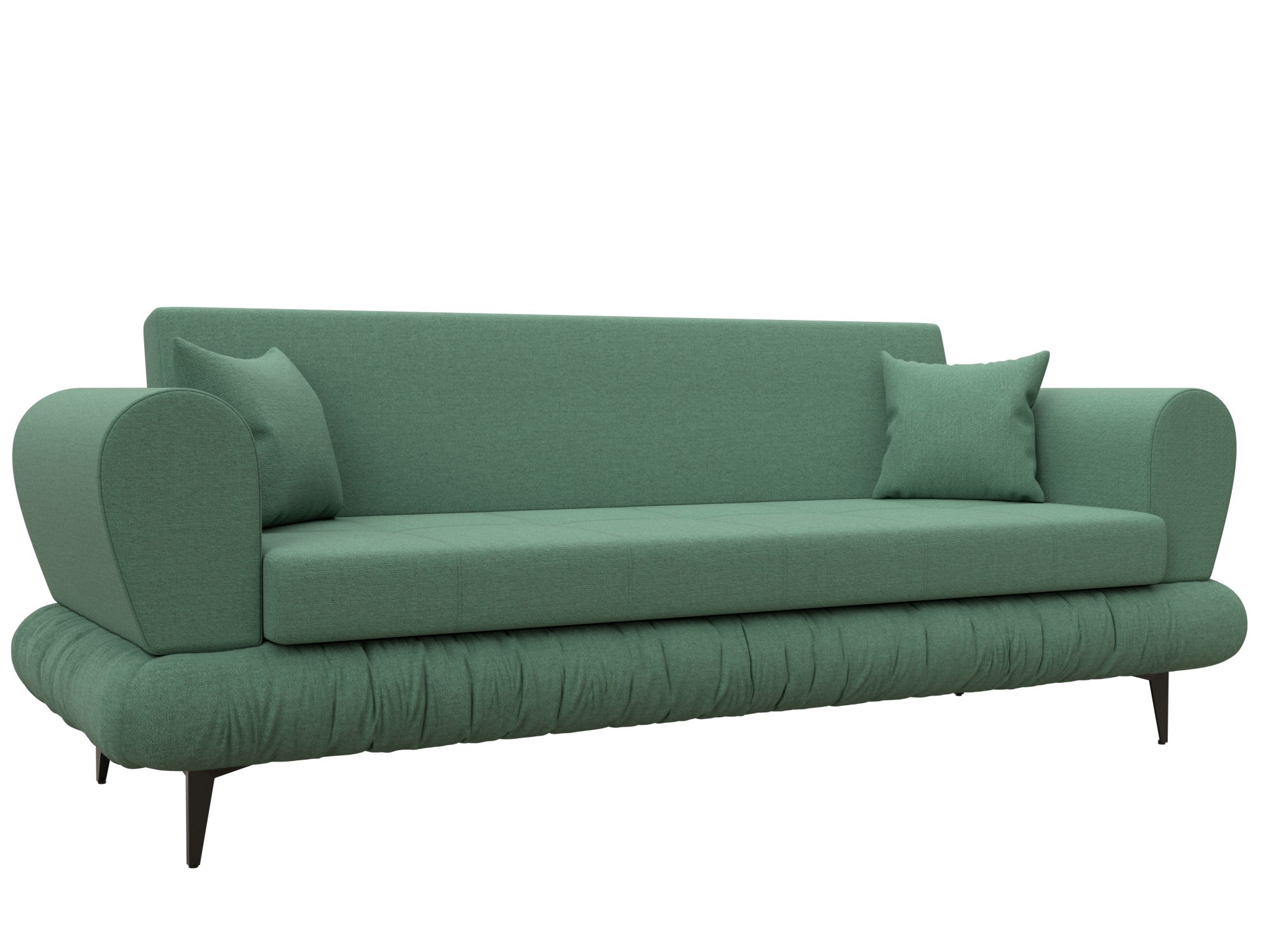 Изображение товара Диван раскладной Лига диванов 239x87x88 см рогожка цвет амур 11 зеленый